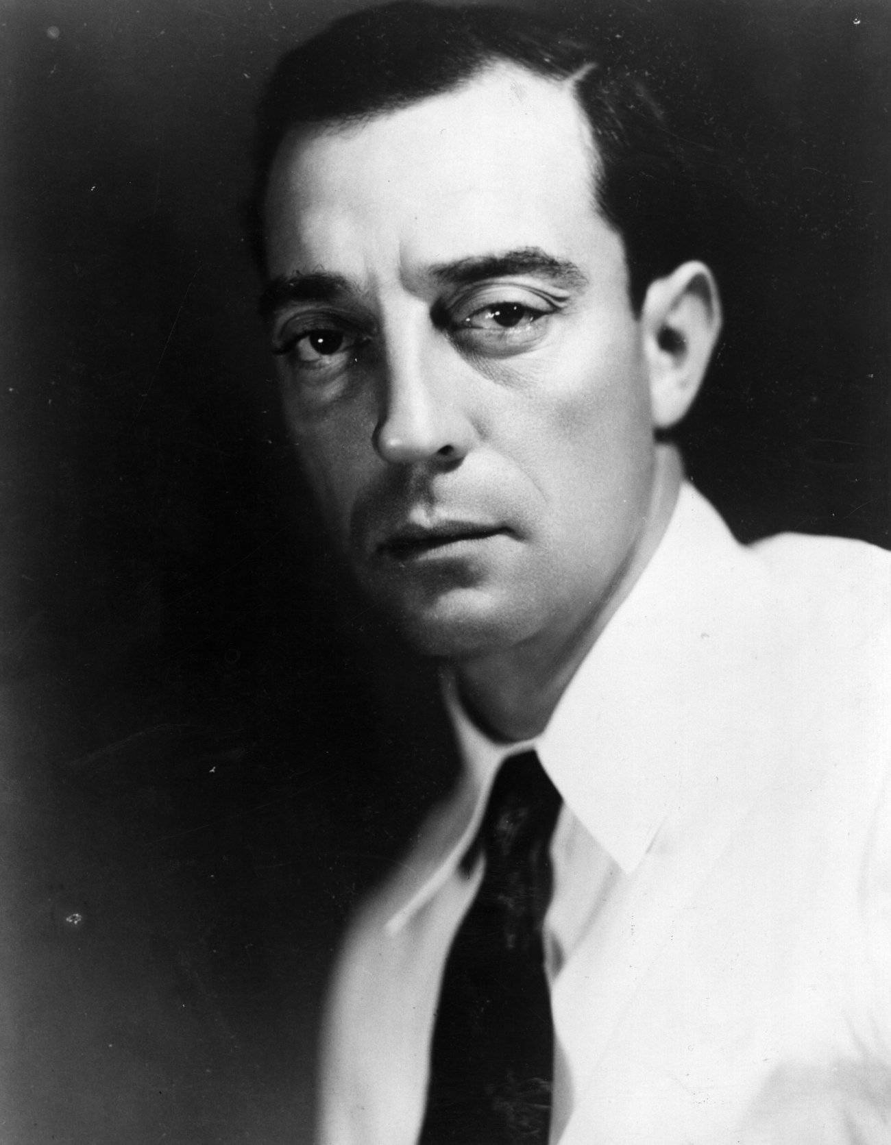 Buster Keaton, 1930, black and white portrait, HD Phone Wallpaper