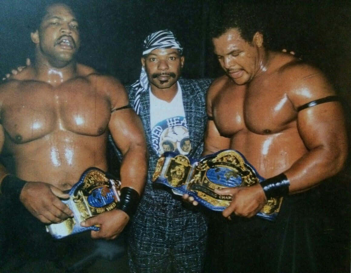 Butch Reed, championship belts, dim stage lights, SD Desktop Wallpaper
