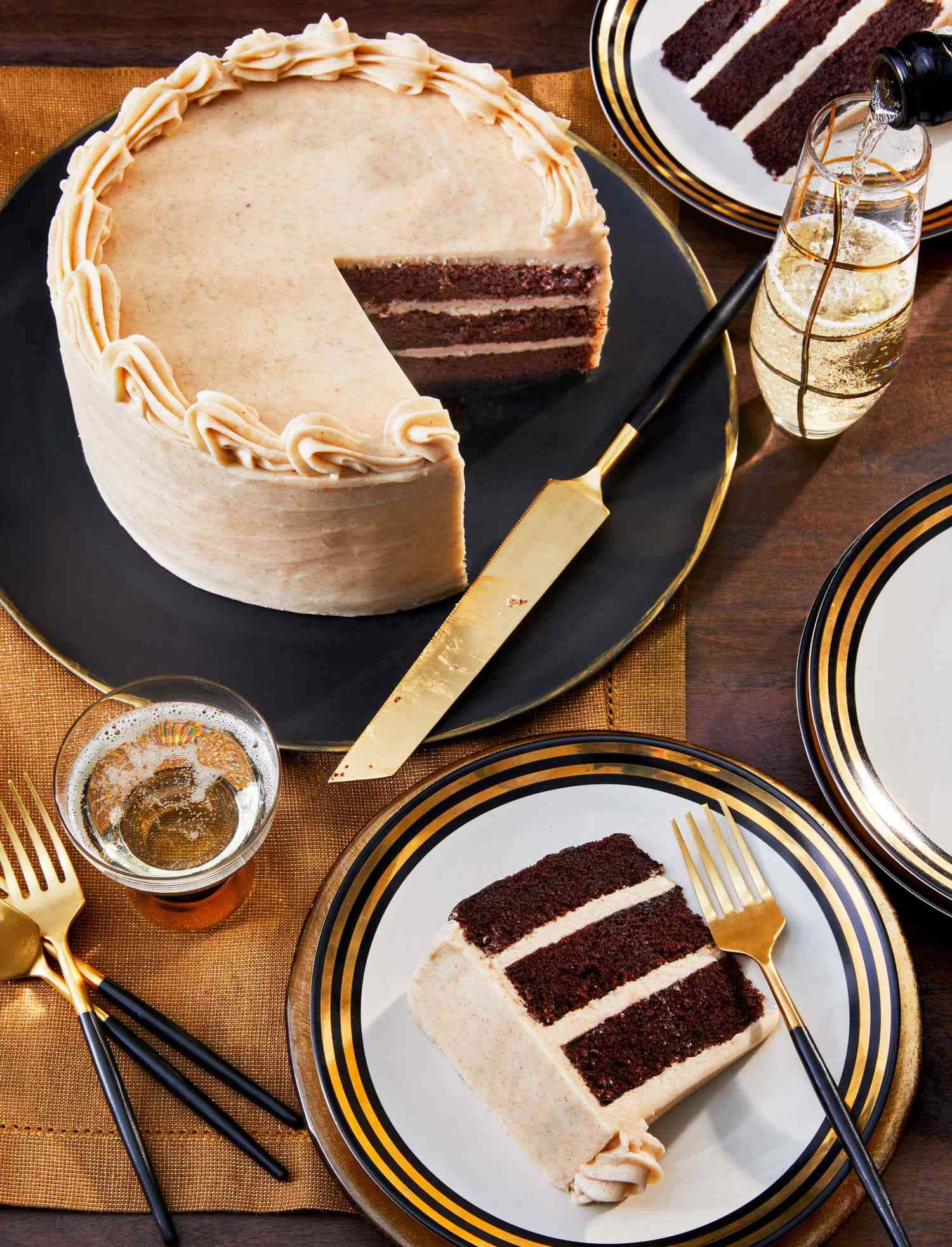 buttercream, chocolate cake, caramel frosting, Full HD Phone Wallpaper