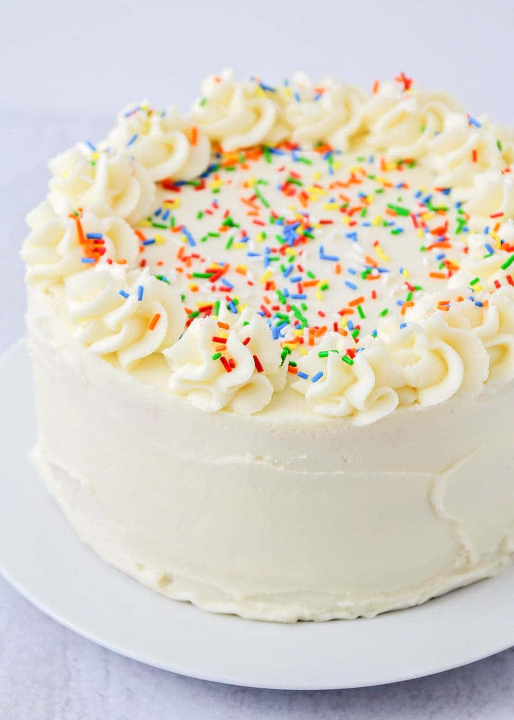 Buttercream, white frosting, colorful sprinkles, HD Phone Wallpaper