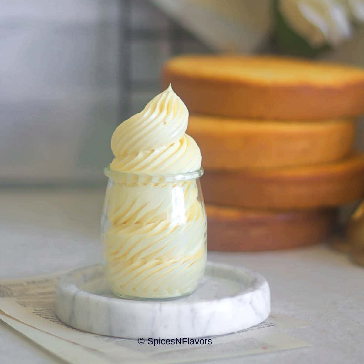 buttercream, vanilla buttercream frosting, glass jar, SD Desktop Wallpaper