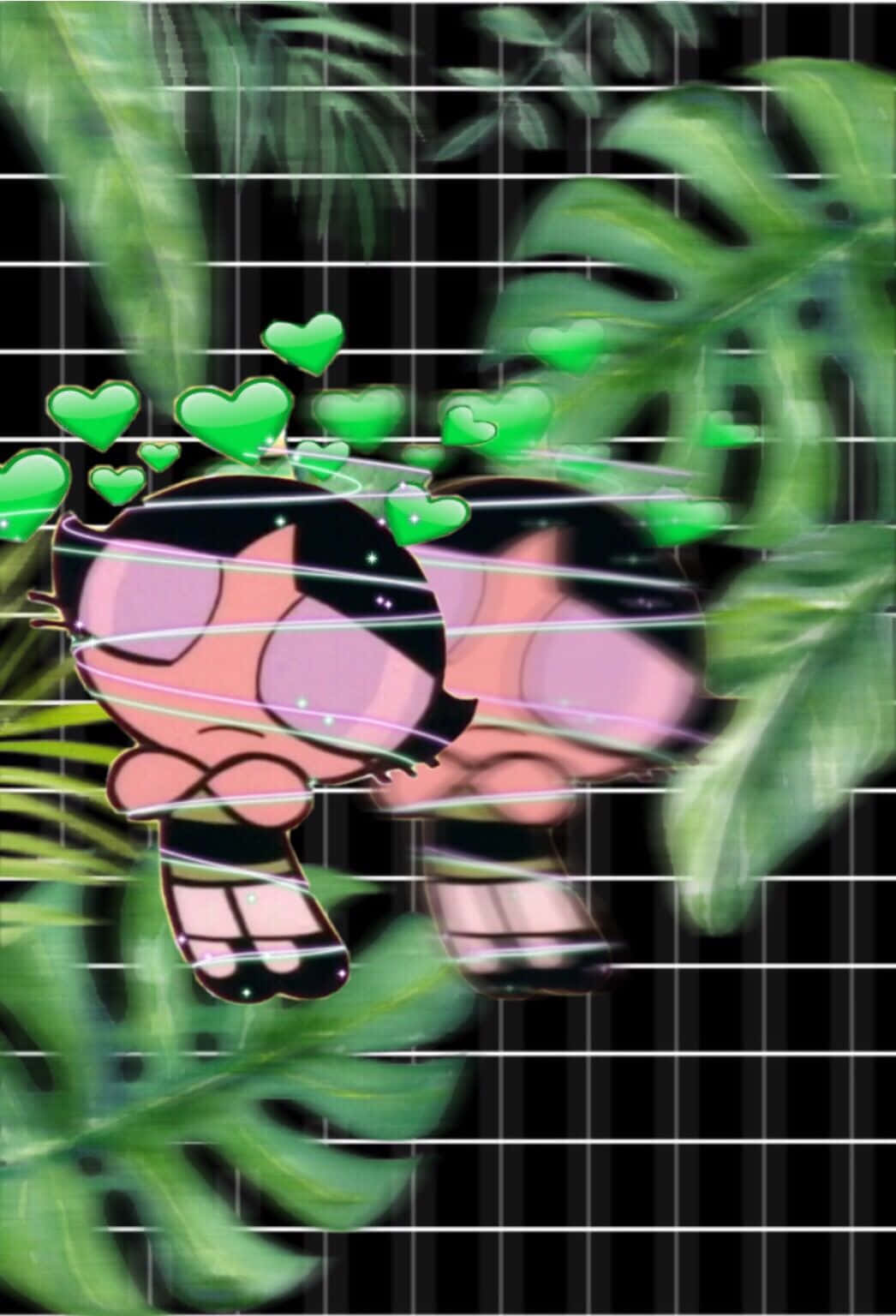 Blossoming Buttercup Aesthetic, black hair, pink skin, HD Phone Wallpaper