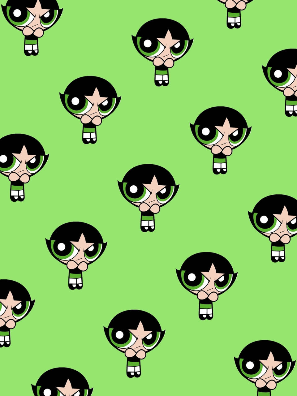 Buttercup, black hair, green eyes, HD Phone Wallpaper