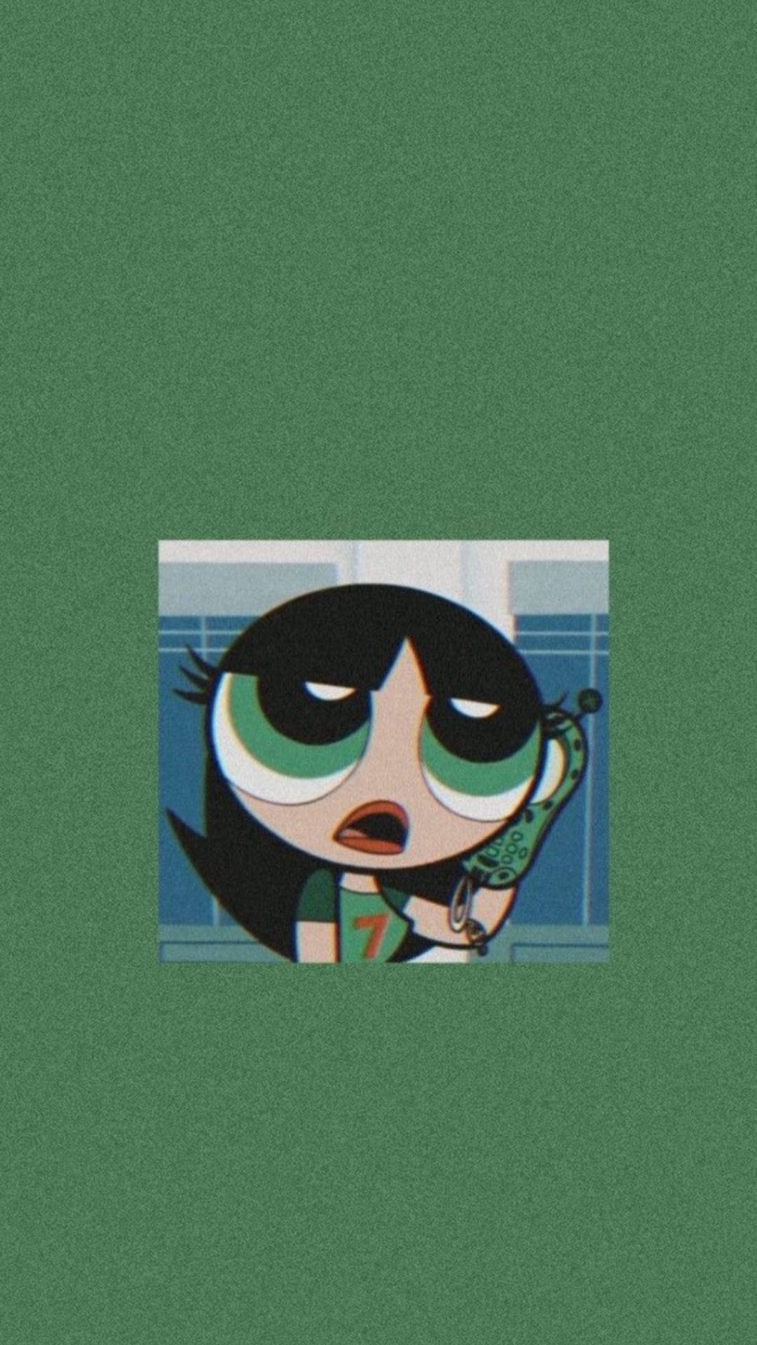 Buttercup, green eyes, black hair, Full HD Phone Wallpaper