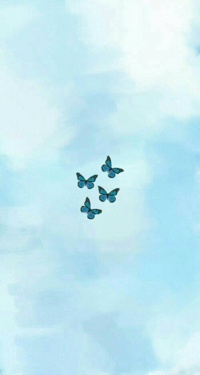 pastel blue, soft pastel sky, wispy clouds, HD Phone Wallpaper