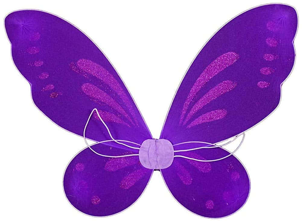 butterfly wing dress, glittery purple fairy wings, sparkly patterns, SD Desktop Wallpaper