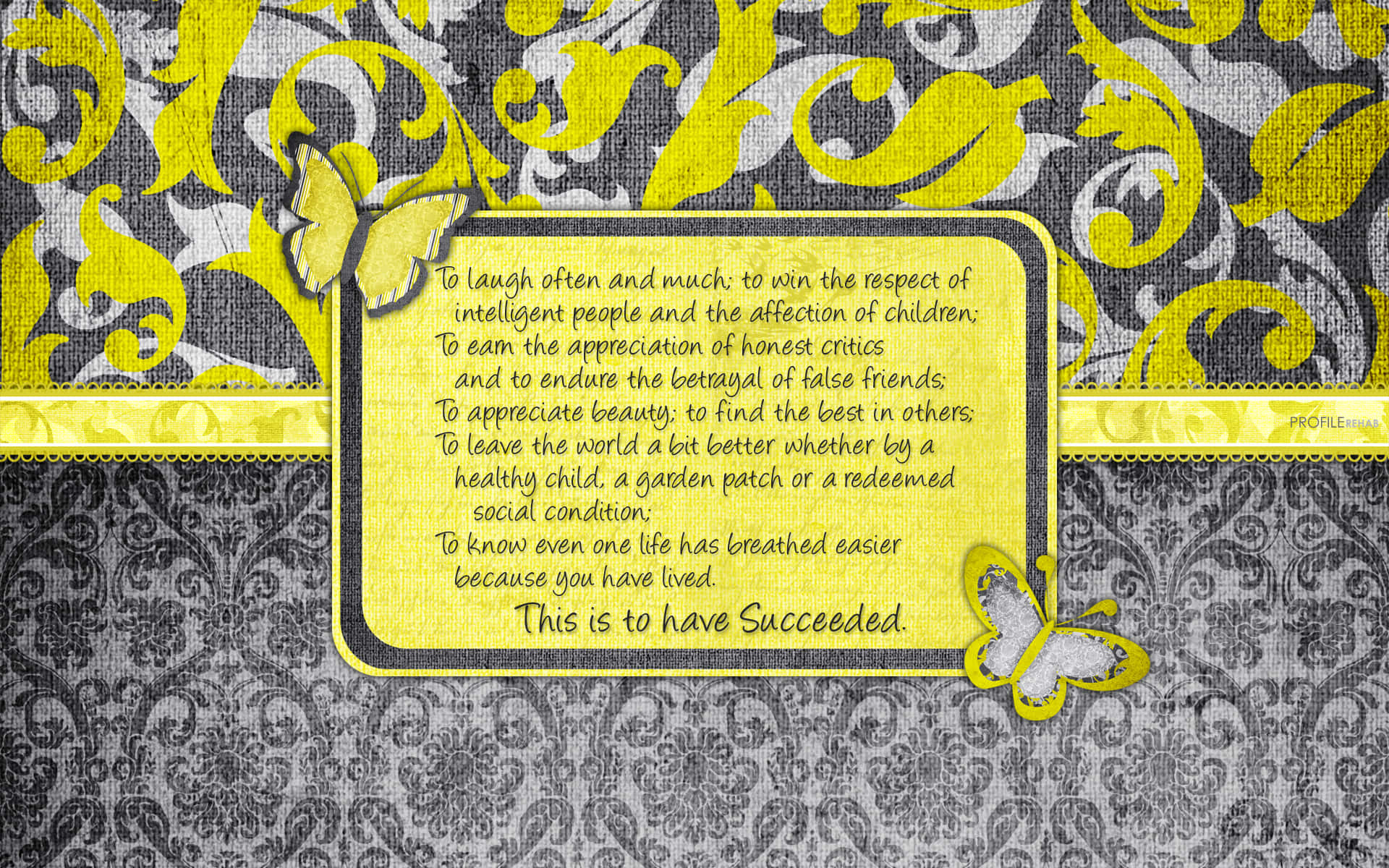 butterfly quotes, yellow framed quote, butterflies, Full HD Desktop Wallpaper