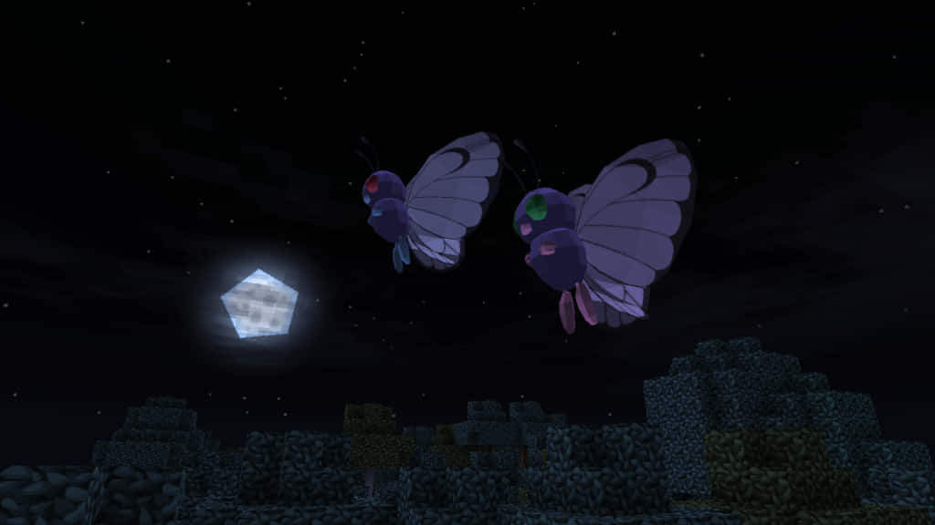 Butterfree, 3D, dark, SD Desktop Wallpaper