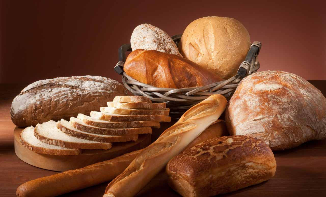 buttermilk, pastry bread, rustic basket, HD Desktop Wallpaper