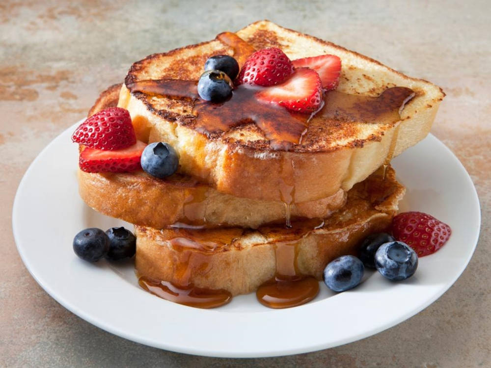 Monte Cristo Sandwich, buttermilk, golden French toast, SD Desktop Wallpaper