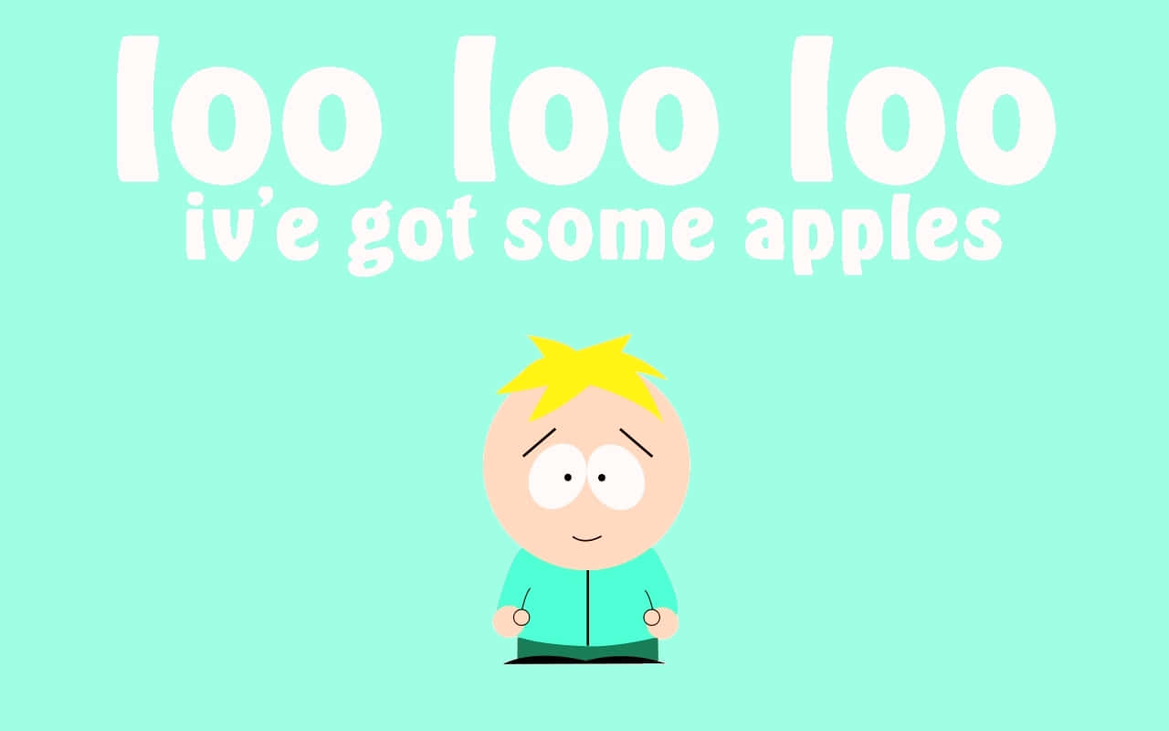 Butters, loo loo loo iv'e got some apples, spiky yellow hair, HD Desktop Wallpaper