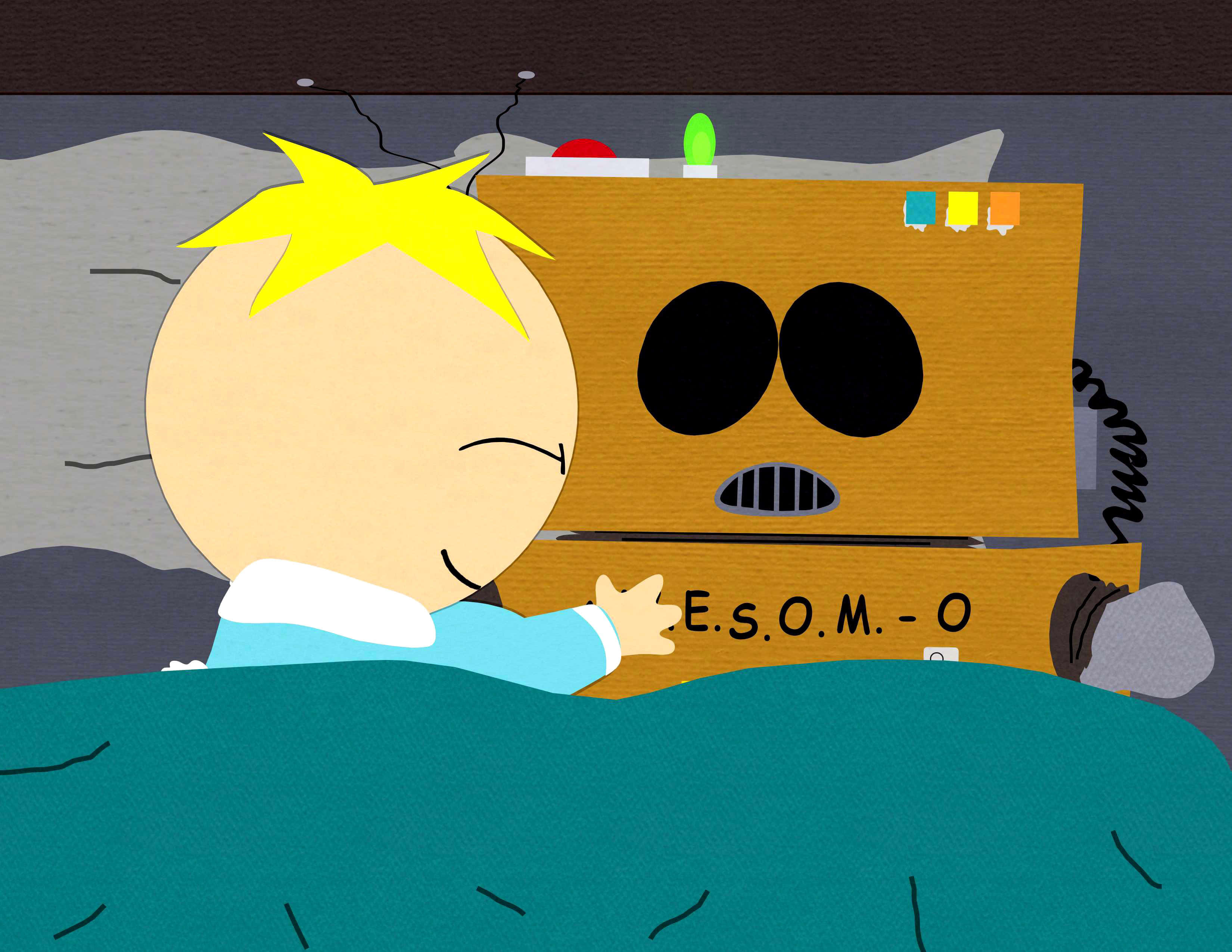Buttersand, Awesome O900x695, cardboard robot, 2K Desktop Wallpaper