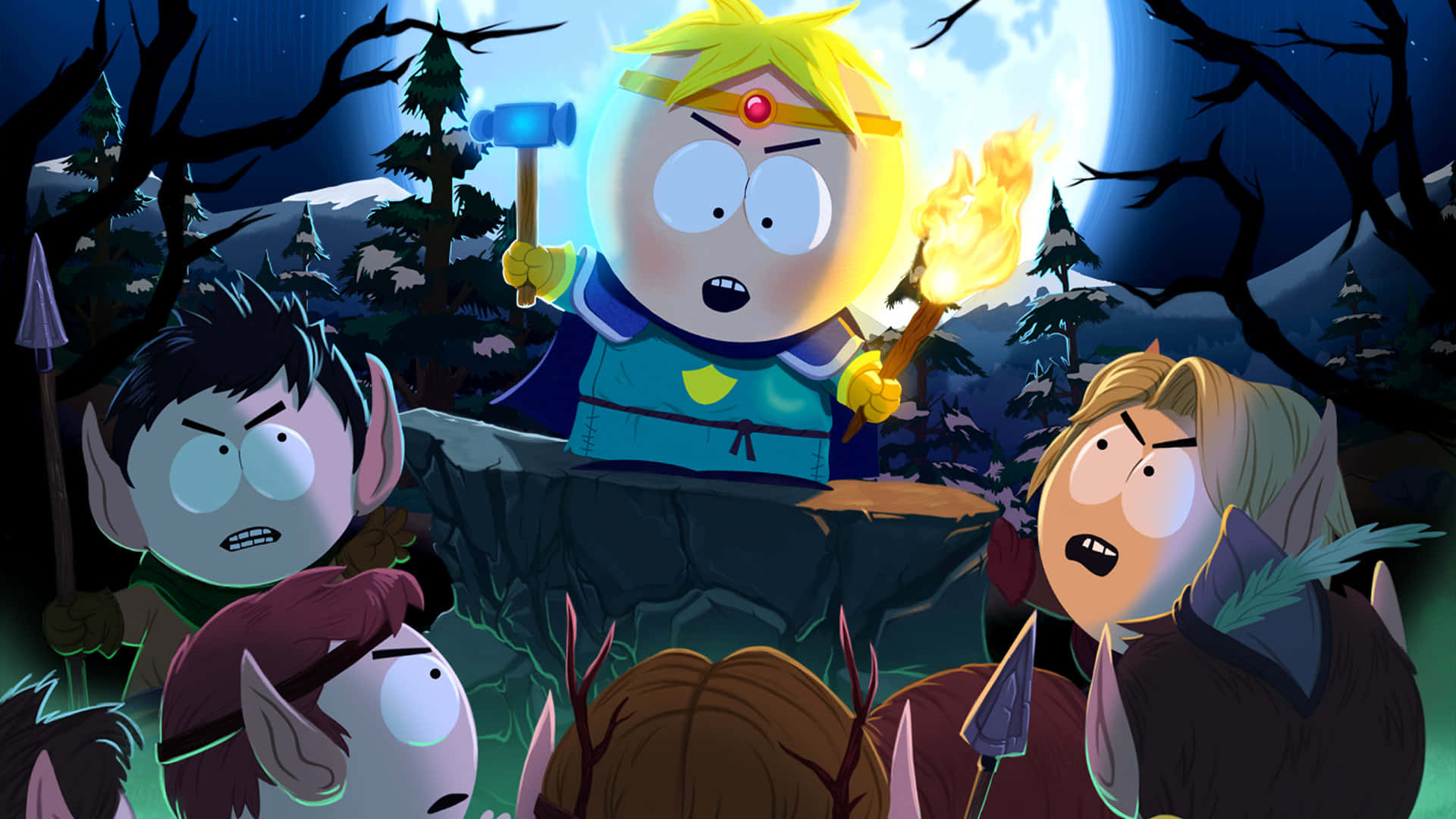 Butters, animated fantasy adventure, dark forest, Full HD Desktop Wallpaper