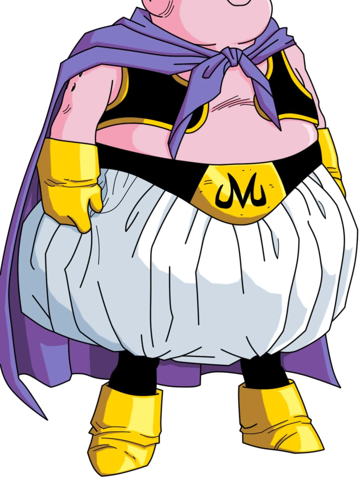 Buu Saga, purple cape, black and gold armor, HD Phone Wallpaper