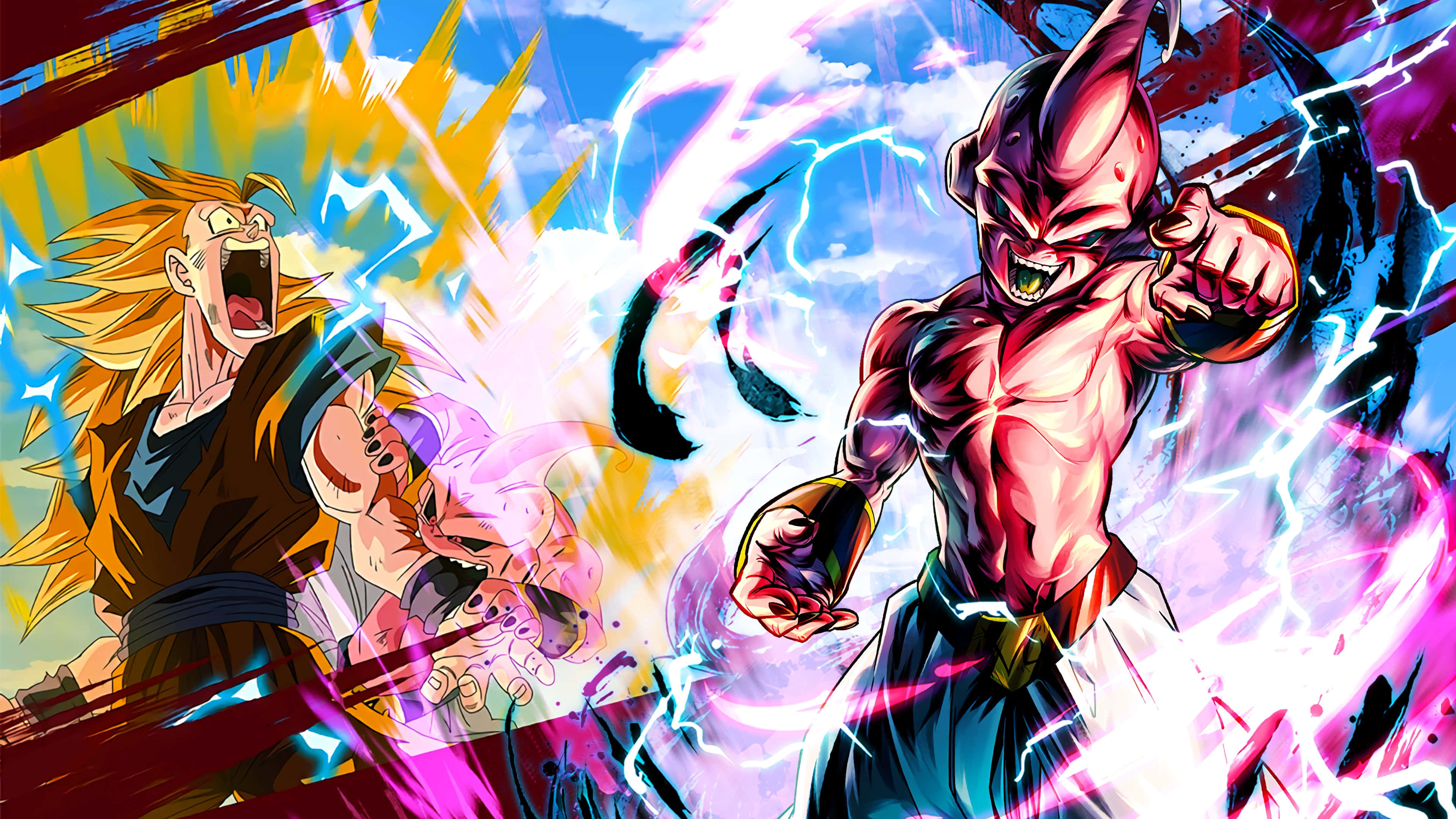 Buu, 3840 x 2160, anime warriors, 4K Desktop Wallpaper