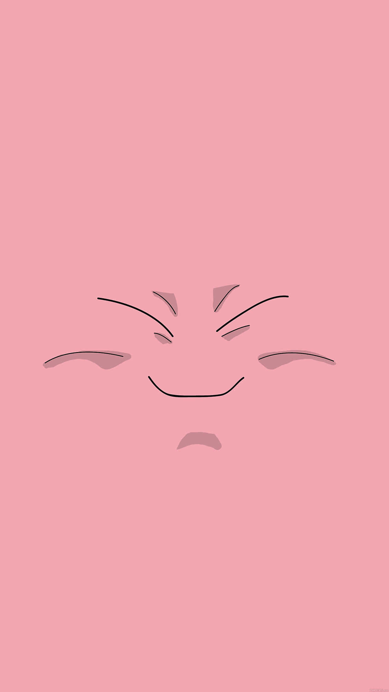 Buu, pink background, smiling face, Full HD Phone Wallpaper