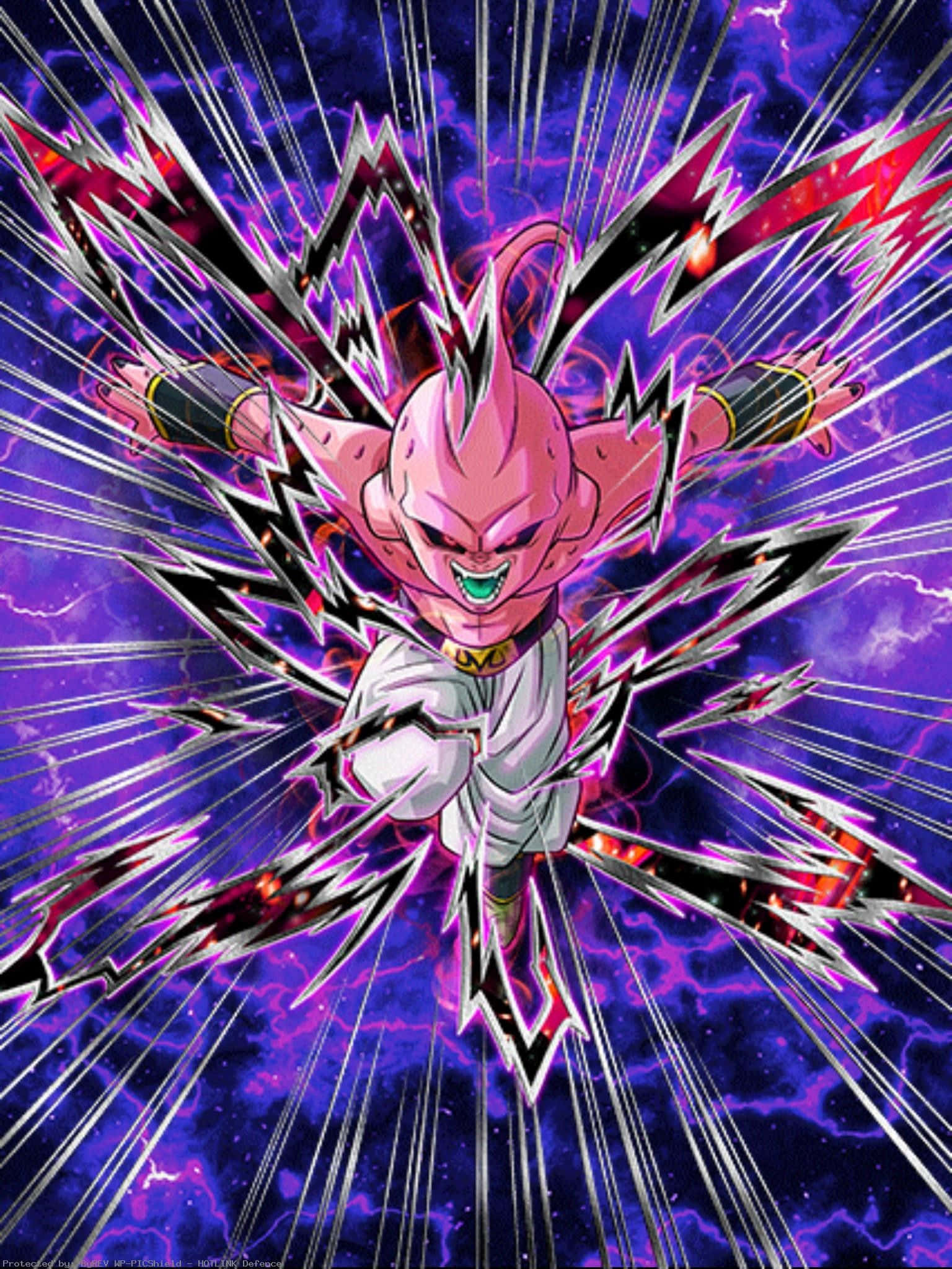 Buu, pink-skinned, spiky hair, Full HD Phone Wallpaper