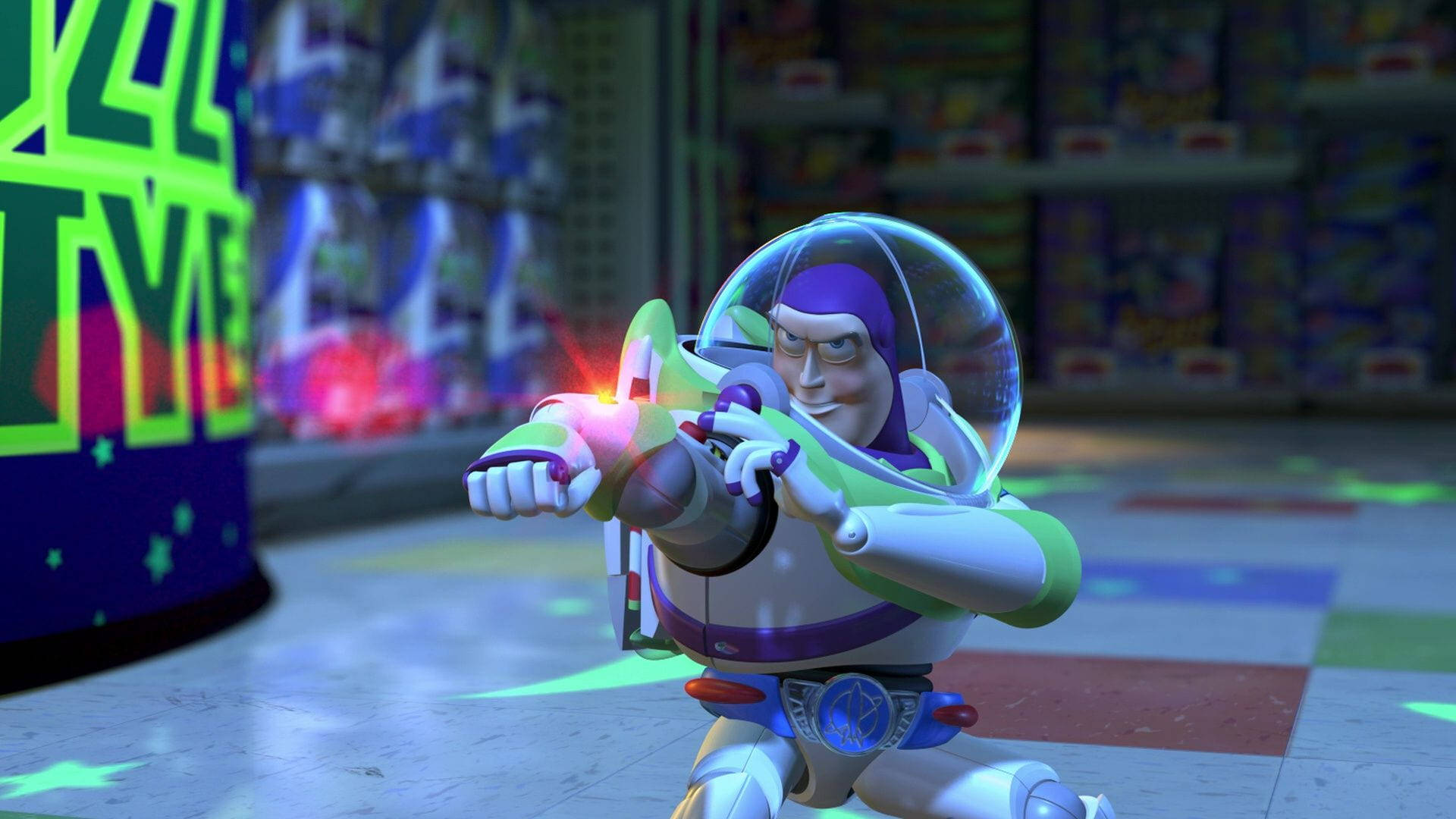 Buzz Lightyear, Star Command, laser blaster, Full HD Desktop Wallpaper