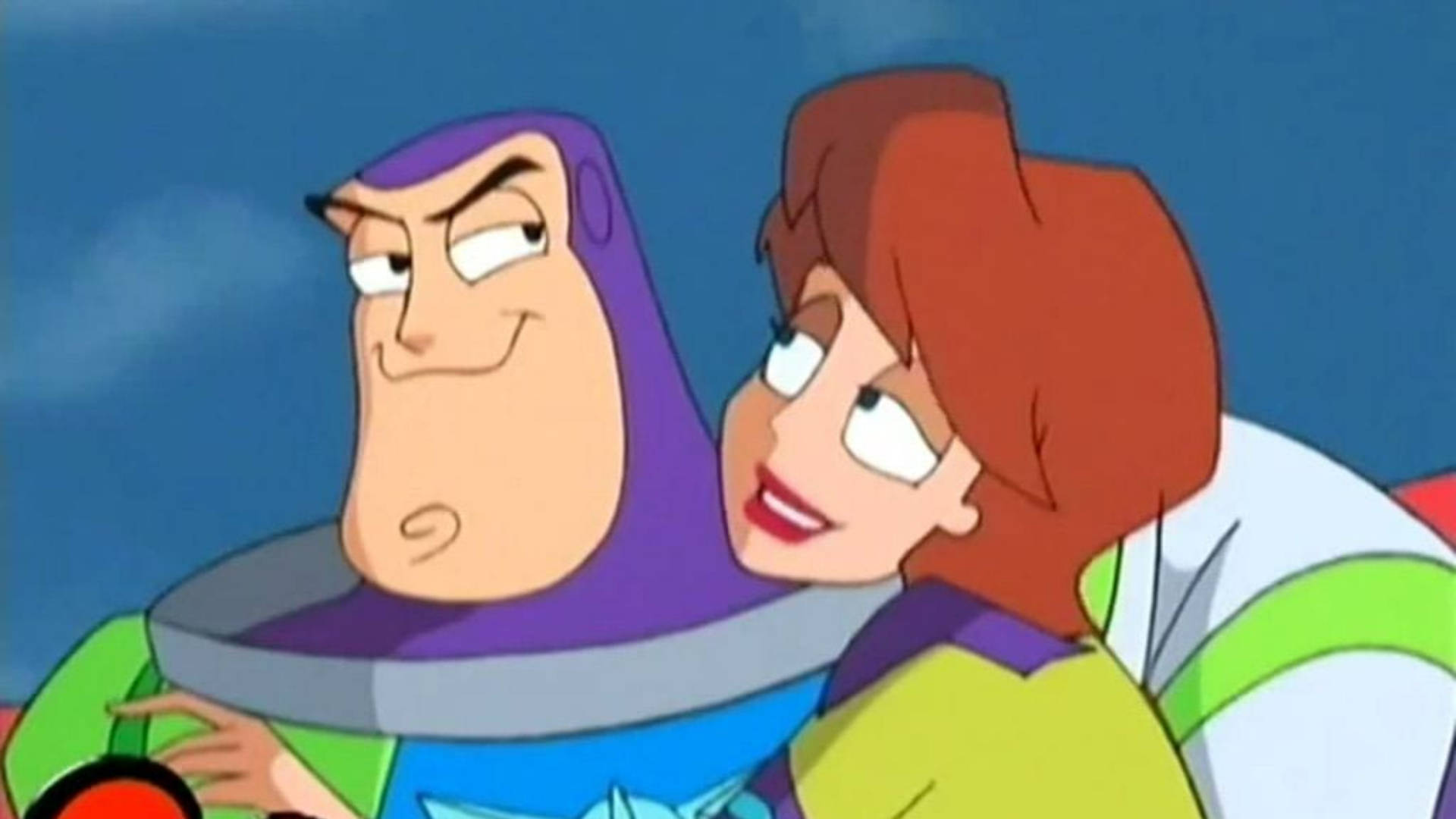 Buzz Lightyear, Star Command, red-haired female character, Full HD Desktop Wallpaper