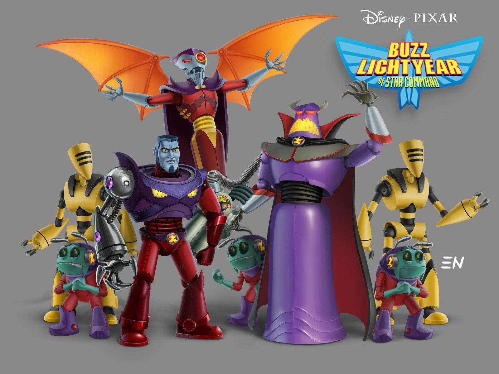 Buzz Lightyear Of Star Command, villains, 3D, HD Desktop Wallpaper