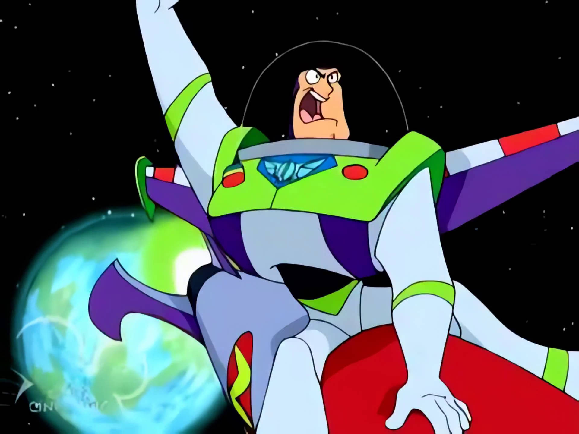 Buzz Lightyear, space suit, starry space, Full HD Desktop Wallpaper