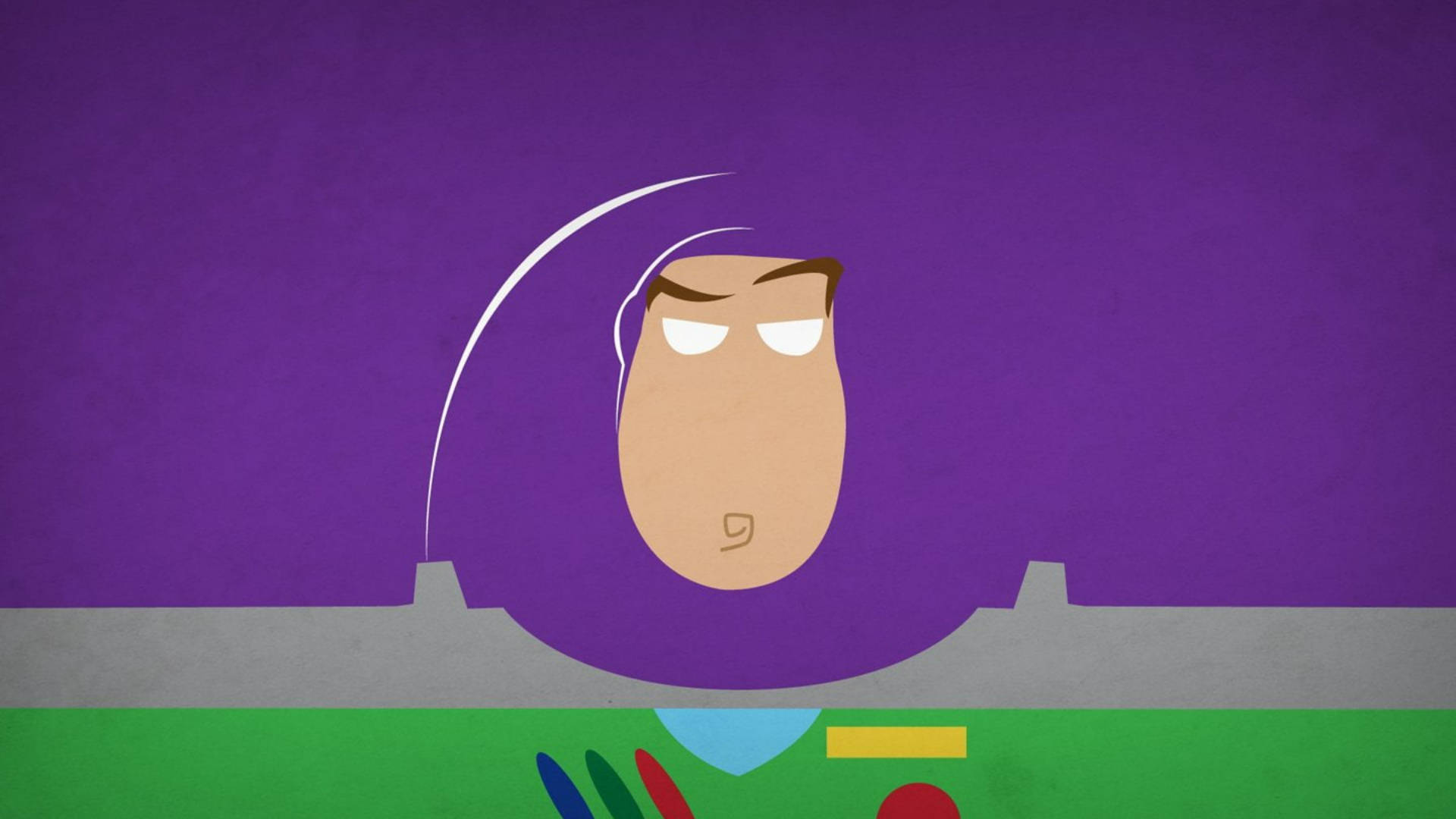 Buzz Lightyear Of Star Command, purple, stylized cartoon astronaut, Full HD Desktop Wallpaper