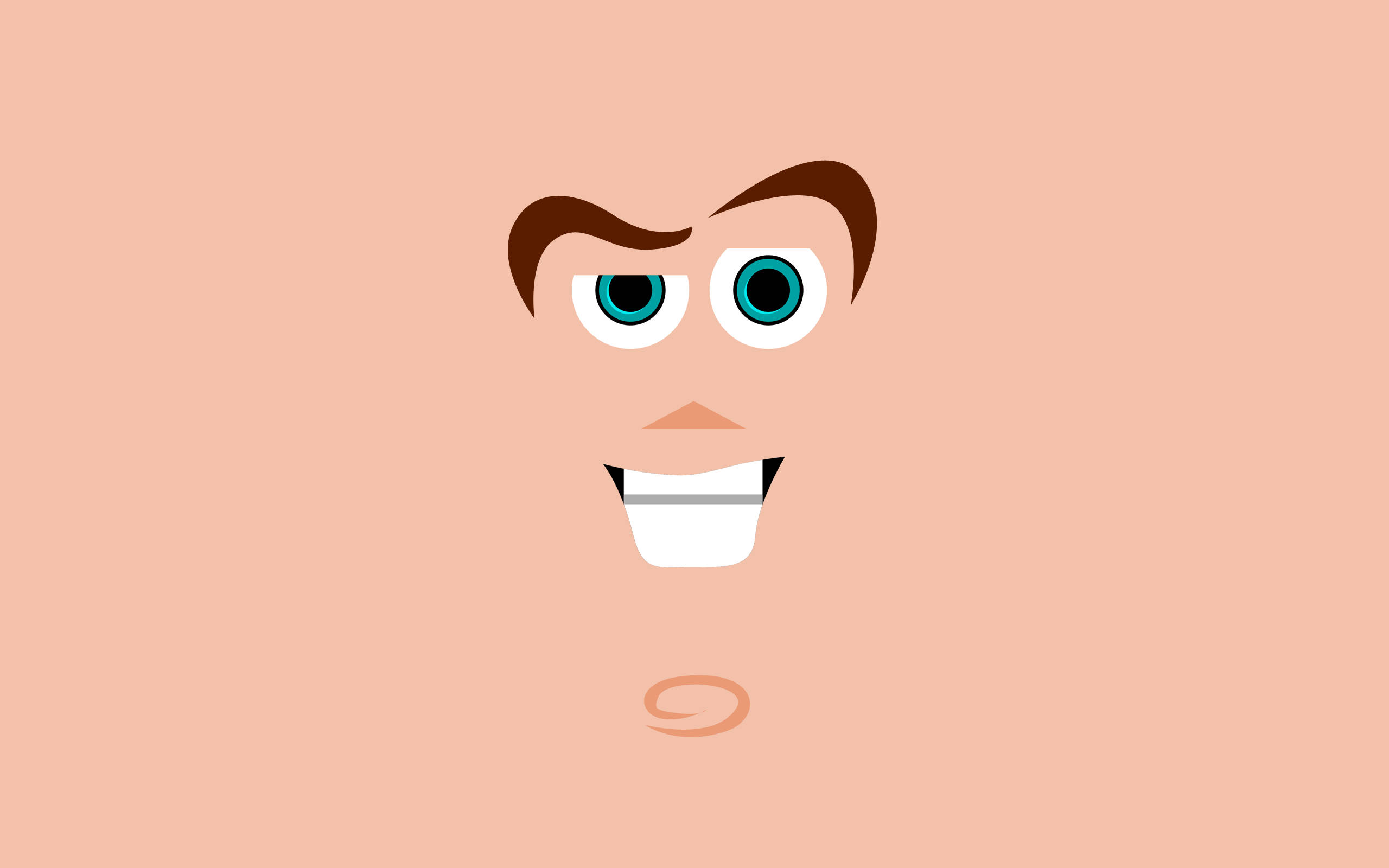 Buzz Lightyear, blue eyes, toothy grin, 2K Desktop Wallpaper