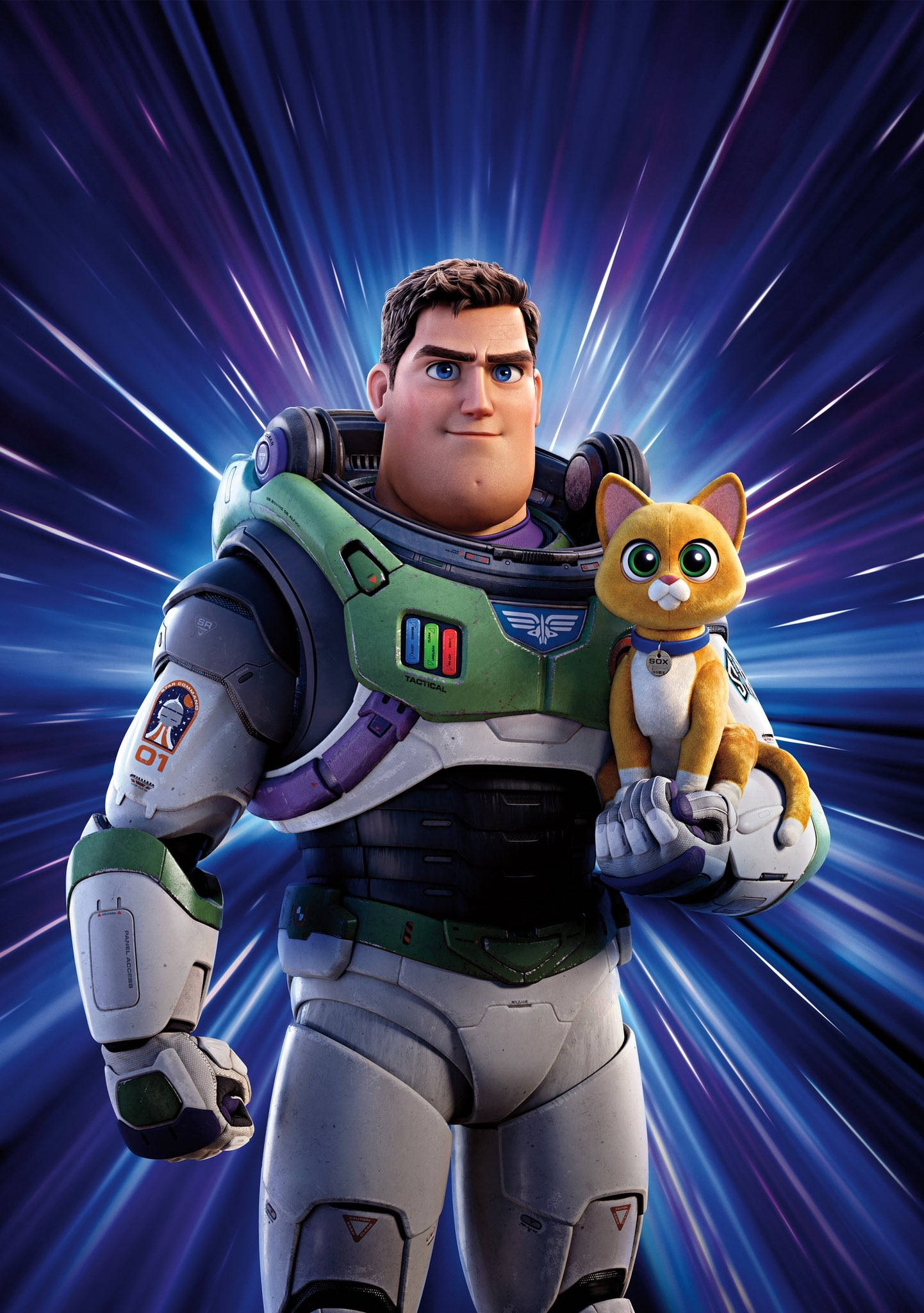 Buzz Lightyear, space suit, orange cat, Full HD Phone Wallpaper