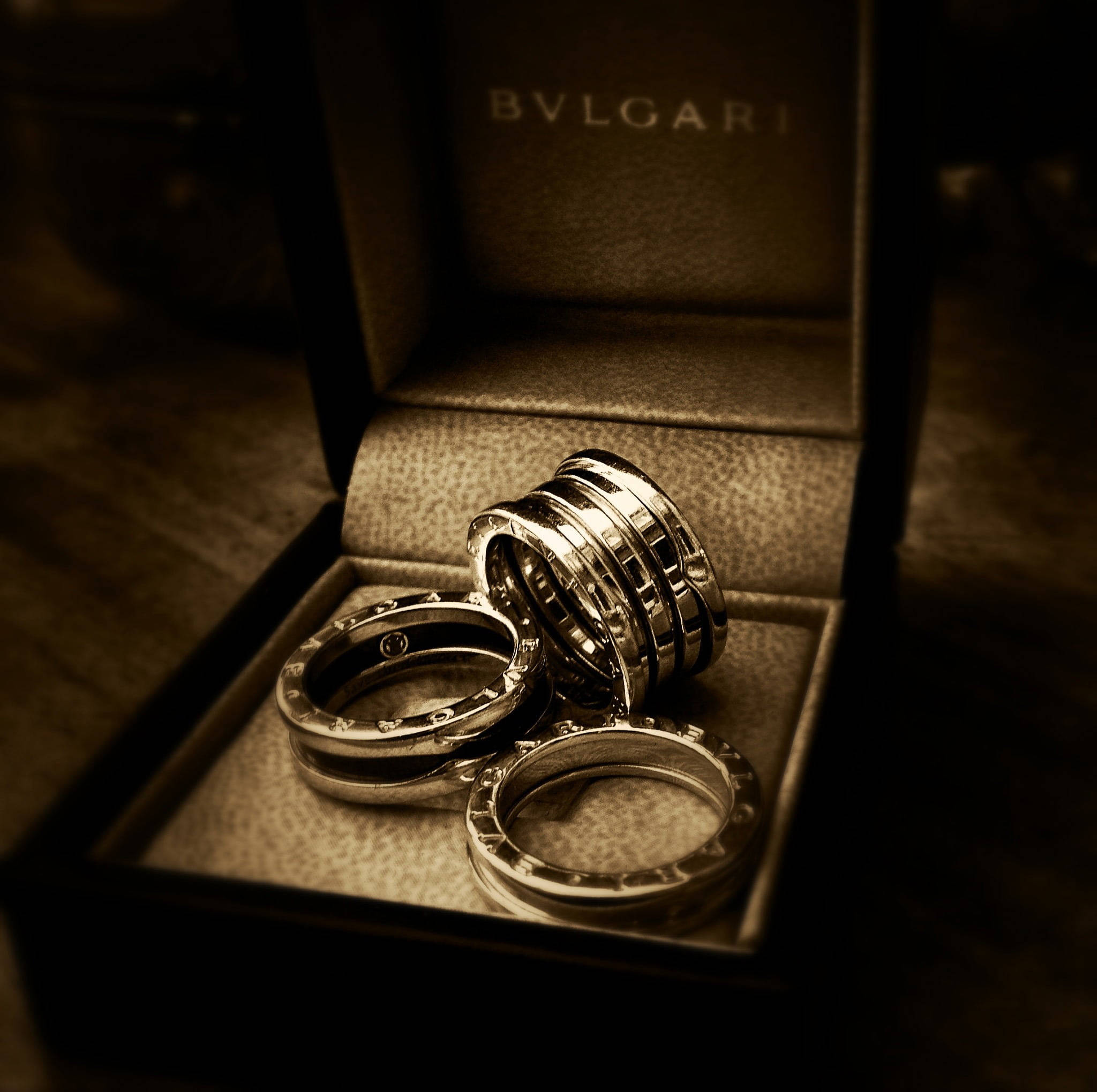 Bvlgari, rings, box, Full HD Desktop Wallpaper