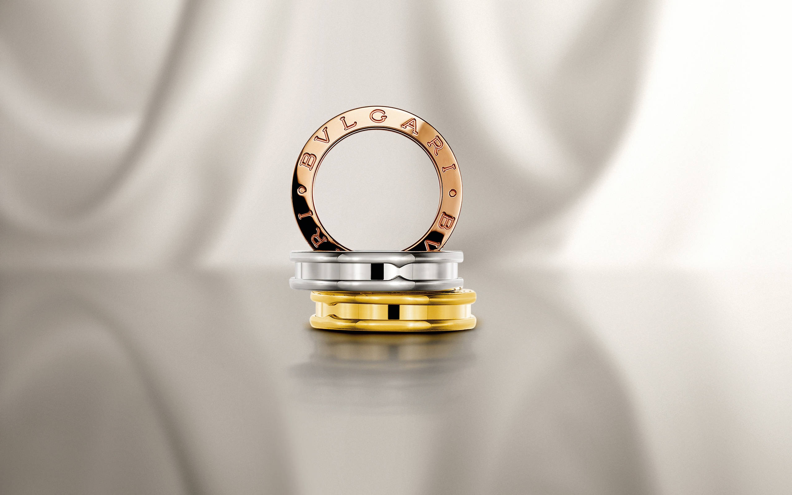 Bvlgari, rose gold, silver, 2K Desktop Wallpaper