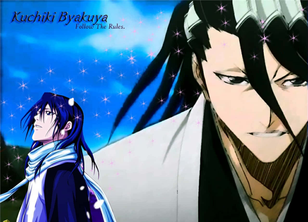 Byakuya Kuchiki, dark hair, white robes, HD Desktop Wallpaper