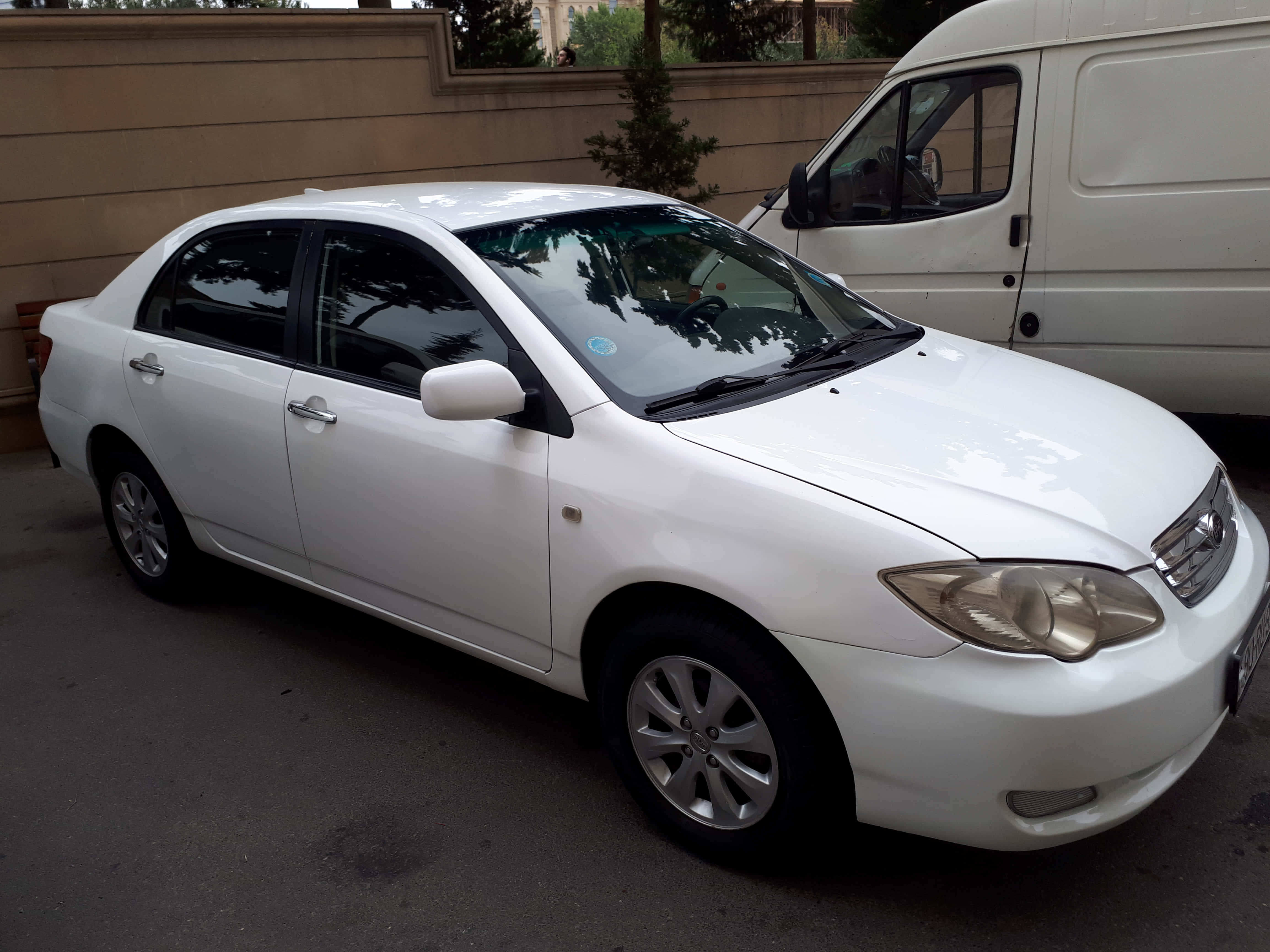 Byd F3, white sedan, asphalt, 4K Desktop Wallpaper