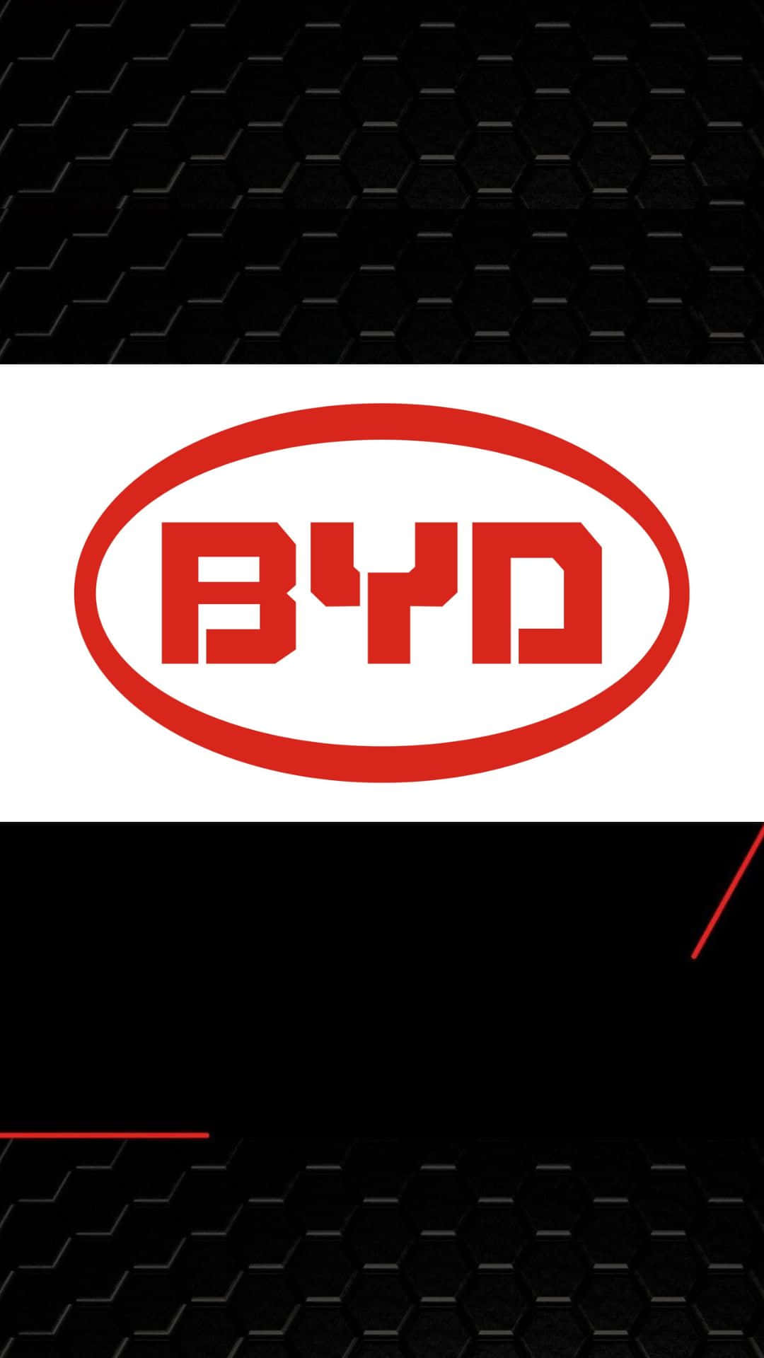 BYD, red BYD logo, white band, Full HD Phone Wallpaper
