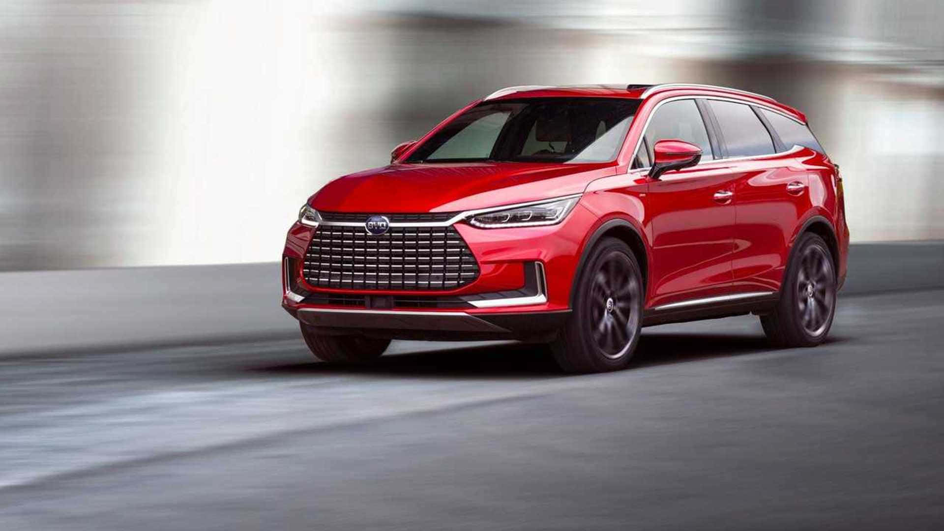 BYD, red, SUV, Full HD Desktop Wallpaper