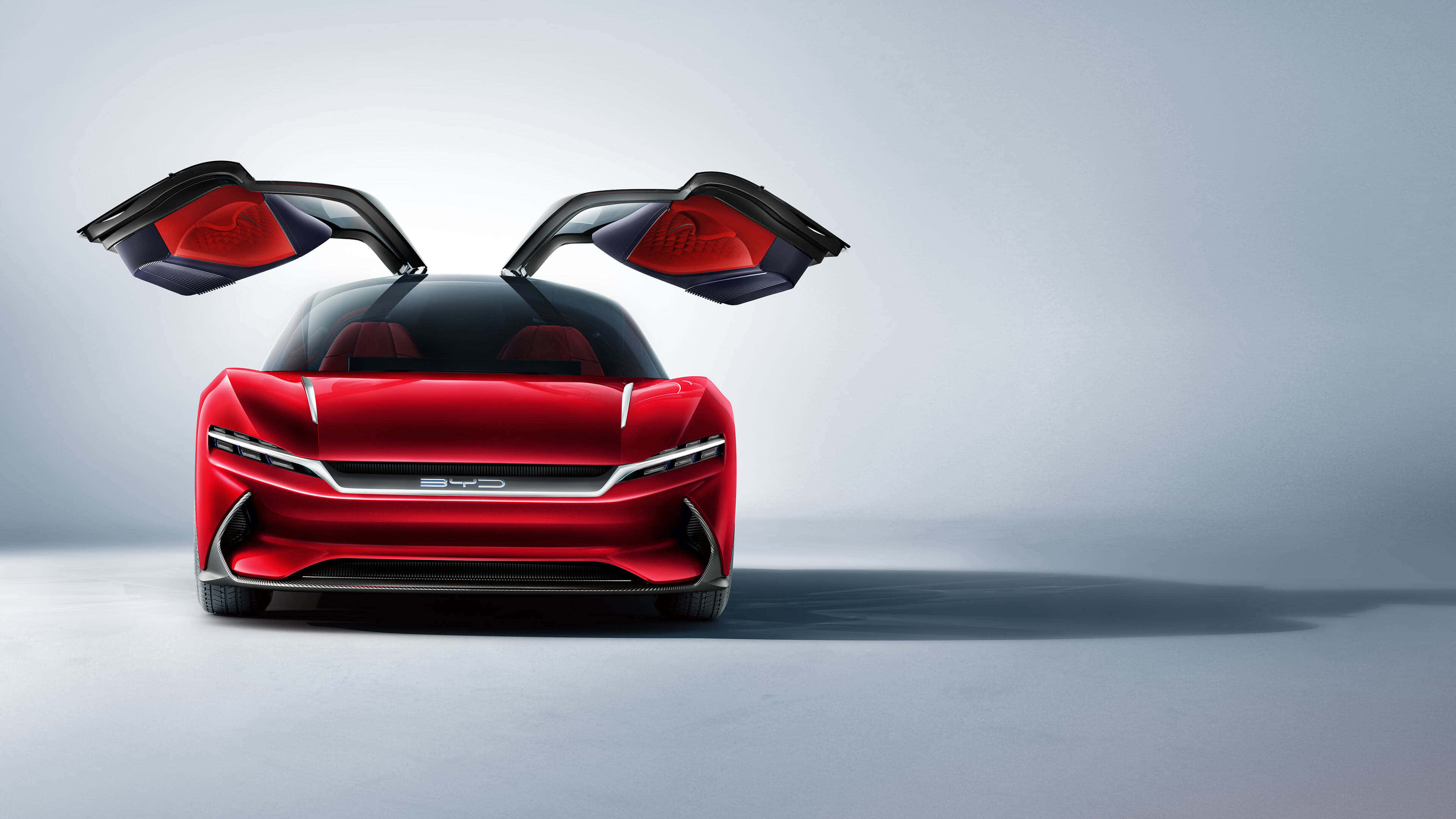 BYD, gullwing doors, red, 4K Desktop Wallpaper
