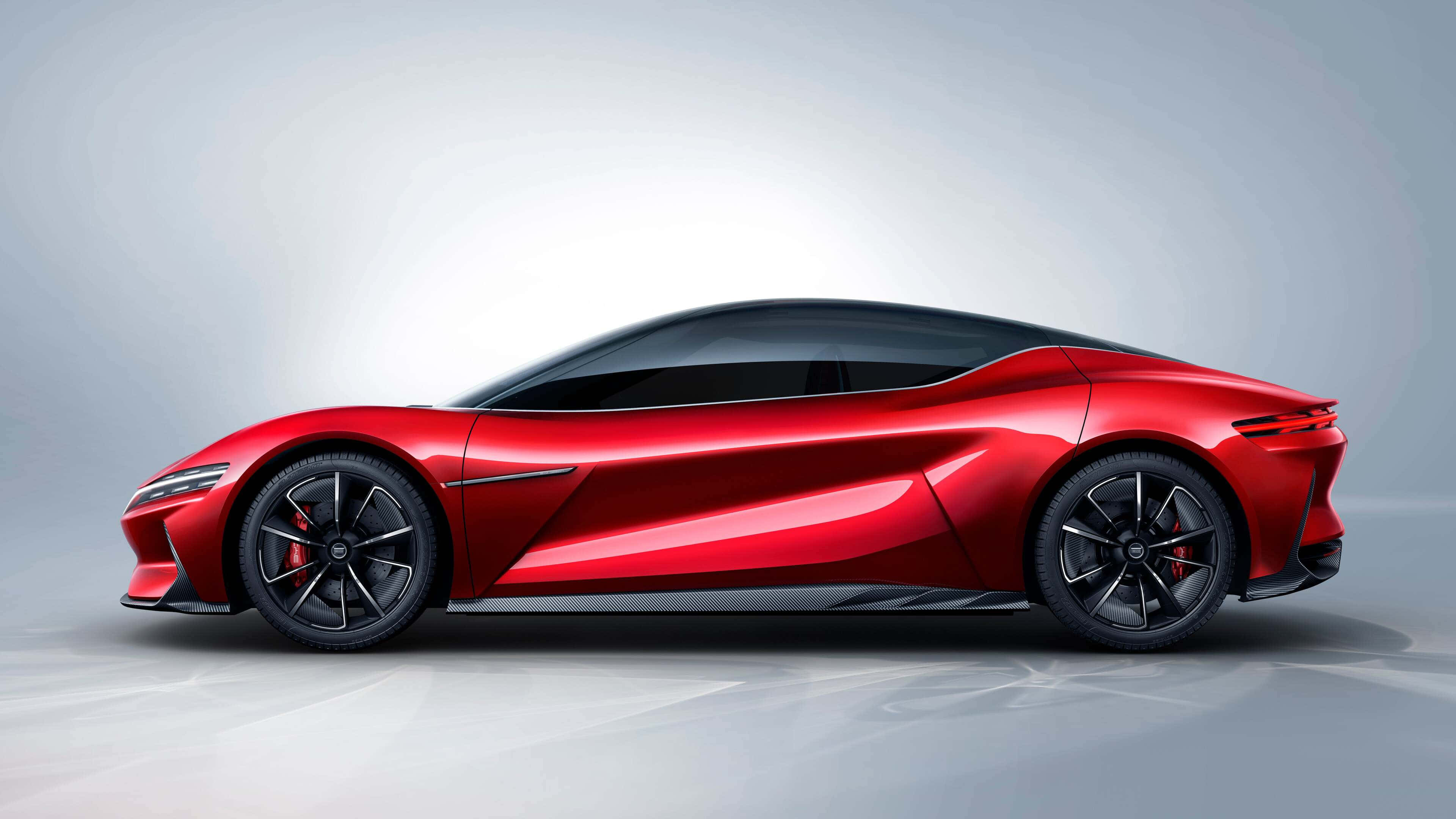 Byd, 3840 x 2160, sleek red futuristic sports car, 4K Desktop Wallpaper