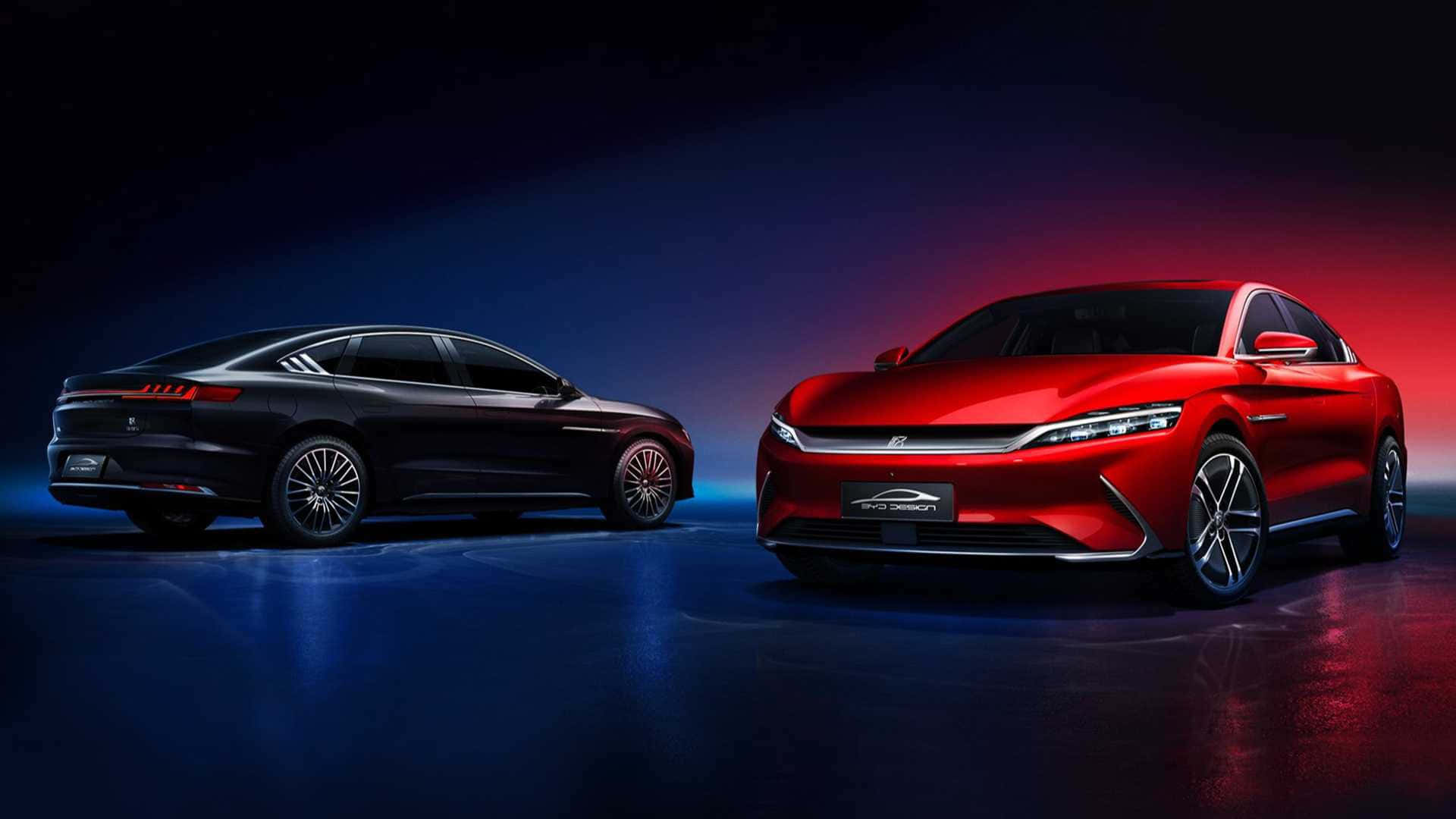 BYD, black, red, Full HD Desktop Wallpaper
