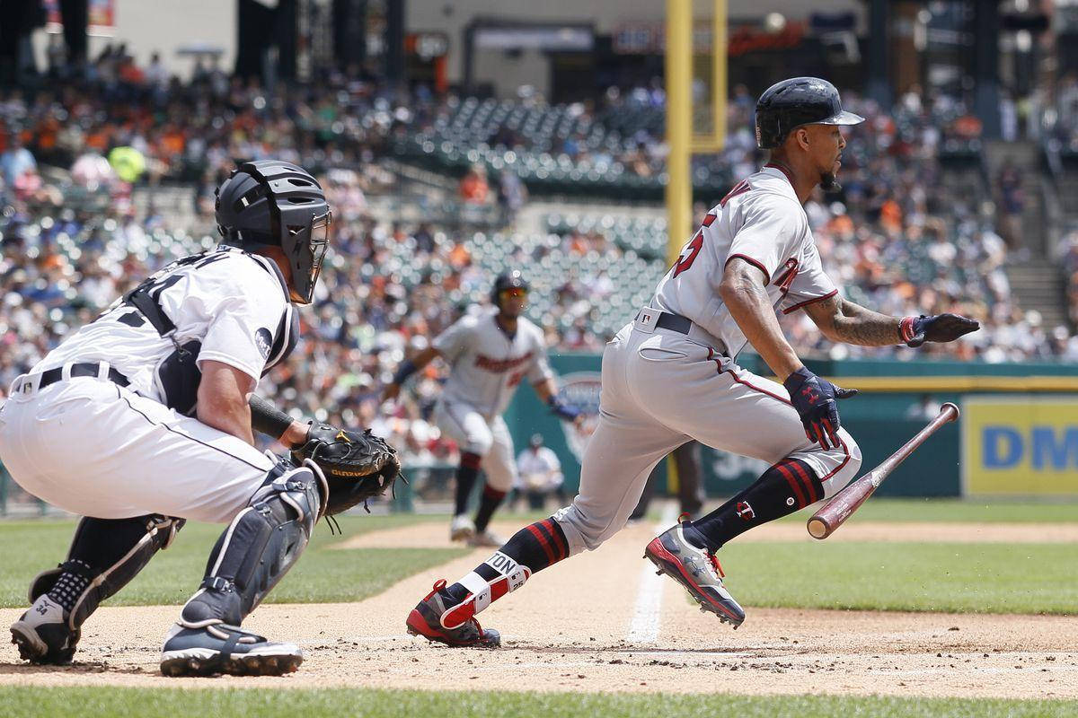 Byron Buxton, homebase, sunlit stadium, SD Desktop Wallpaper