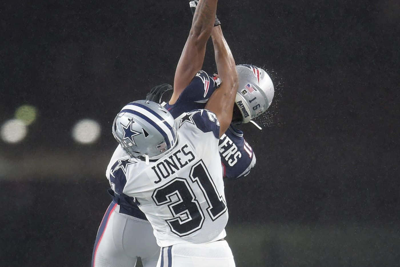 Byron Jones, stadium lights, night, HD Desktop Wallpaper