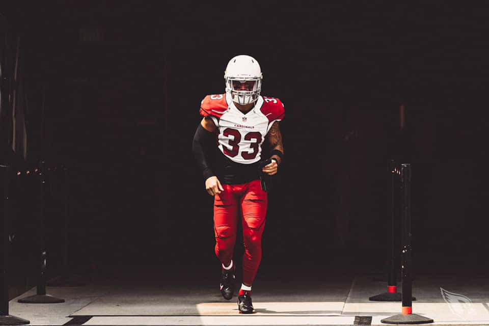 Byron Murphy, red and white uniform, dramatic spotlight, SD Desktop Wallpaper
