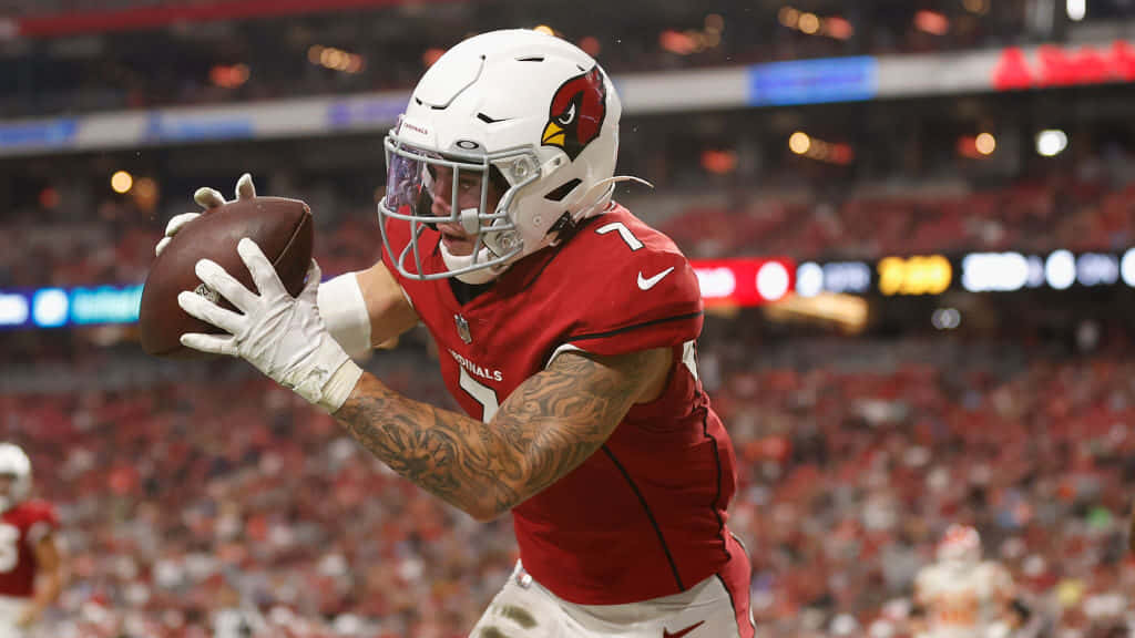 Byron Murphy, red uniform, stadium lights, SD Desktop Wallpaper