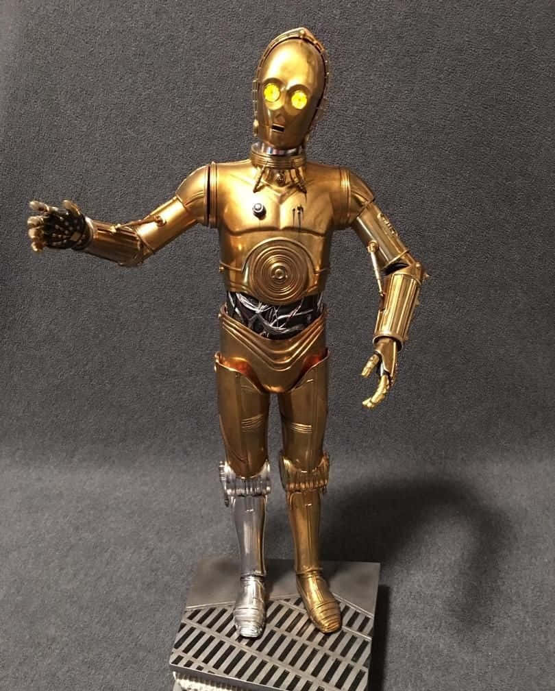 C-3PO, golden, action figure, SD Phone Wallpaper