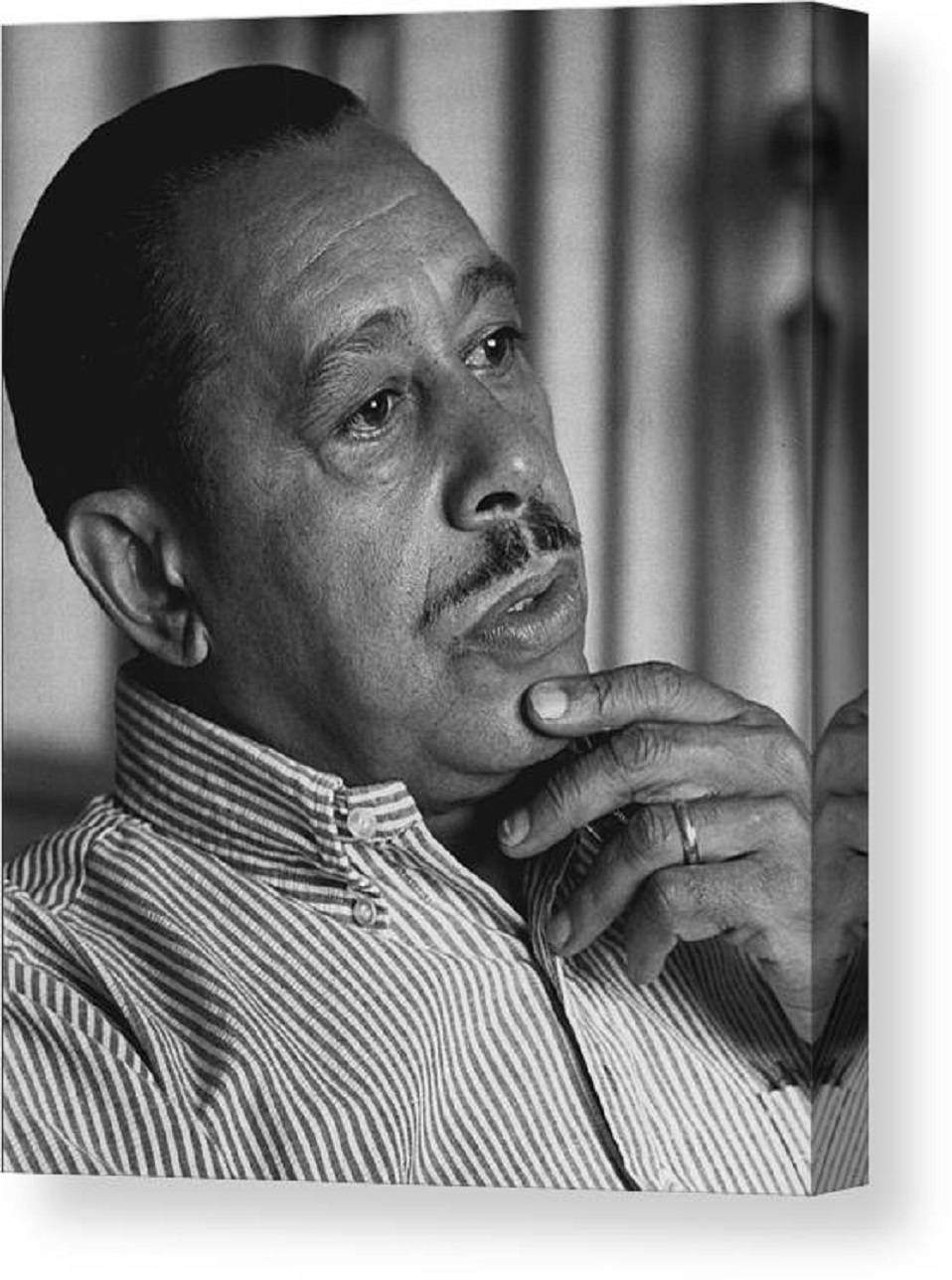 Cab Calloway, mustache, black and white portrait, HD Phone Wallpaper