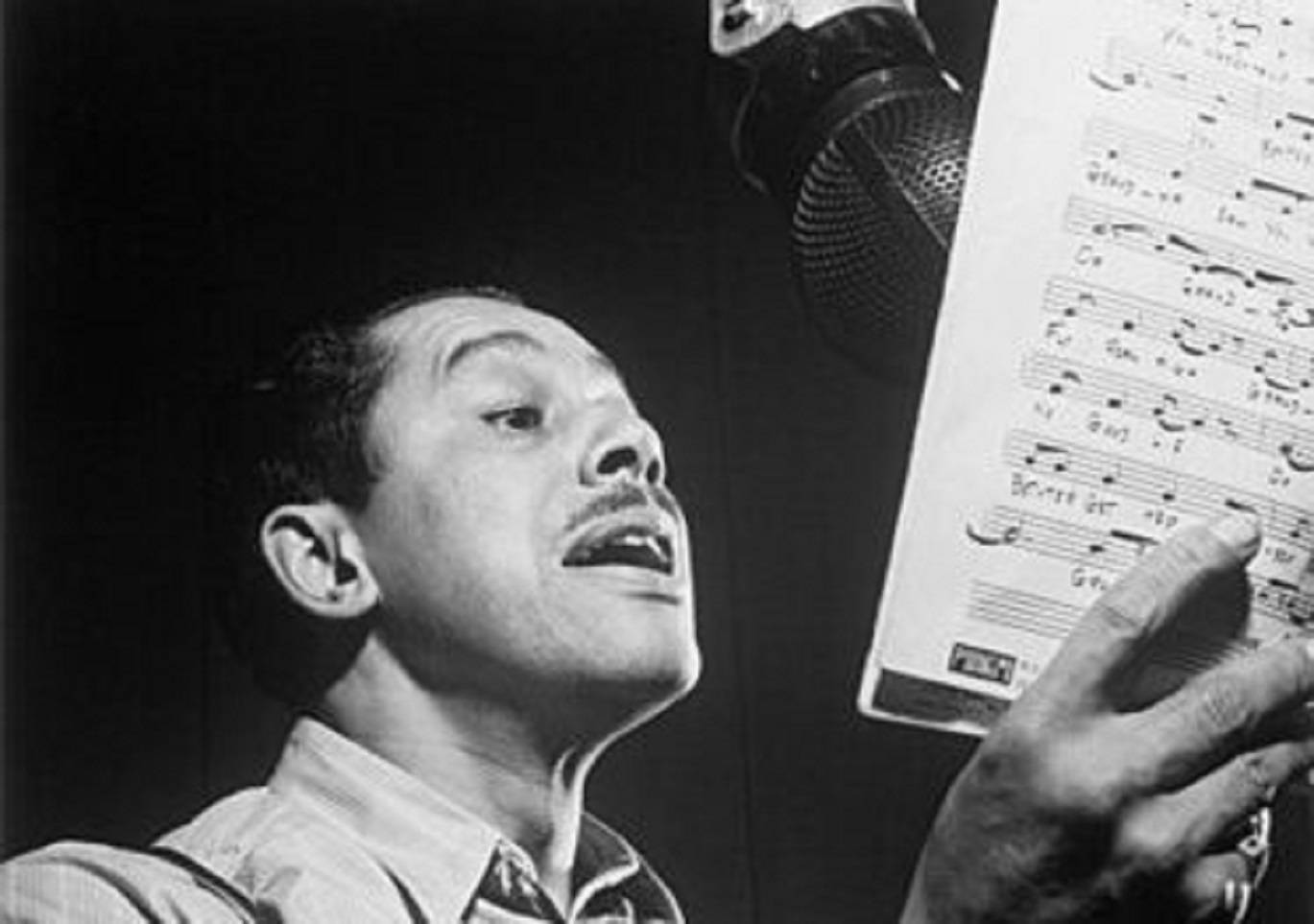 Cab Calloway, sheet music, vintage microphone, HD Desktop Wallpaper