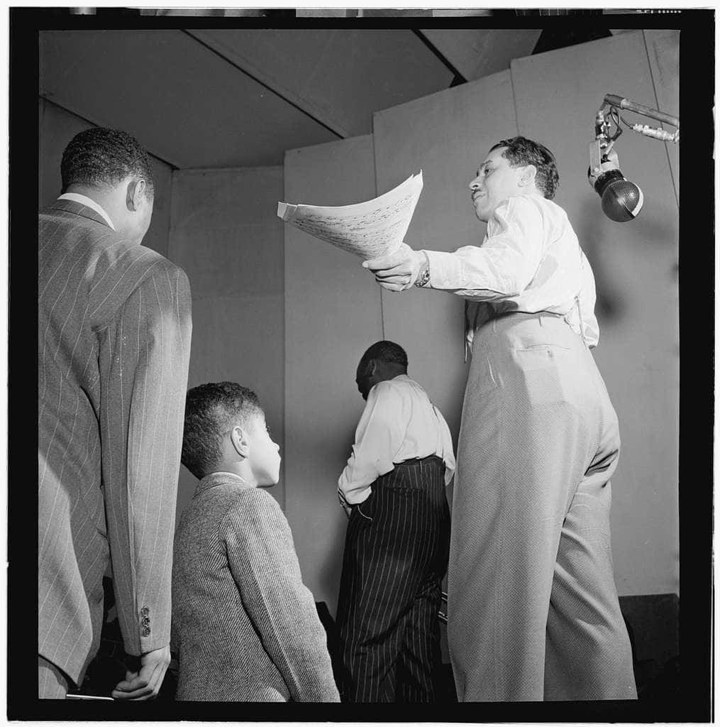 Cab Calloway, band rehearsal, 1940s, SD Phone Wallpaper