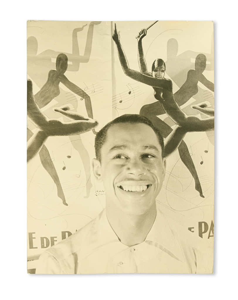Cab Calloway, smiling, vintage sepia backdrop, SD Phone Wallpaper