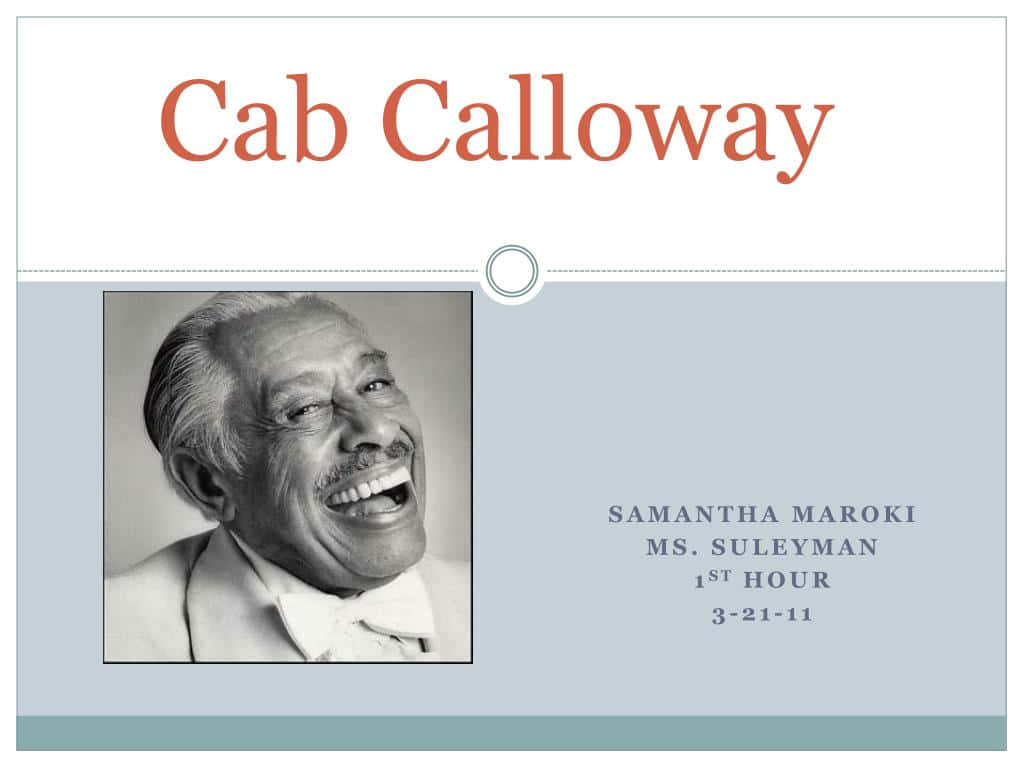 Cab Calloway, smile, bow tie, SD Desktop Wallpaper