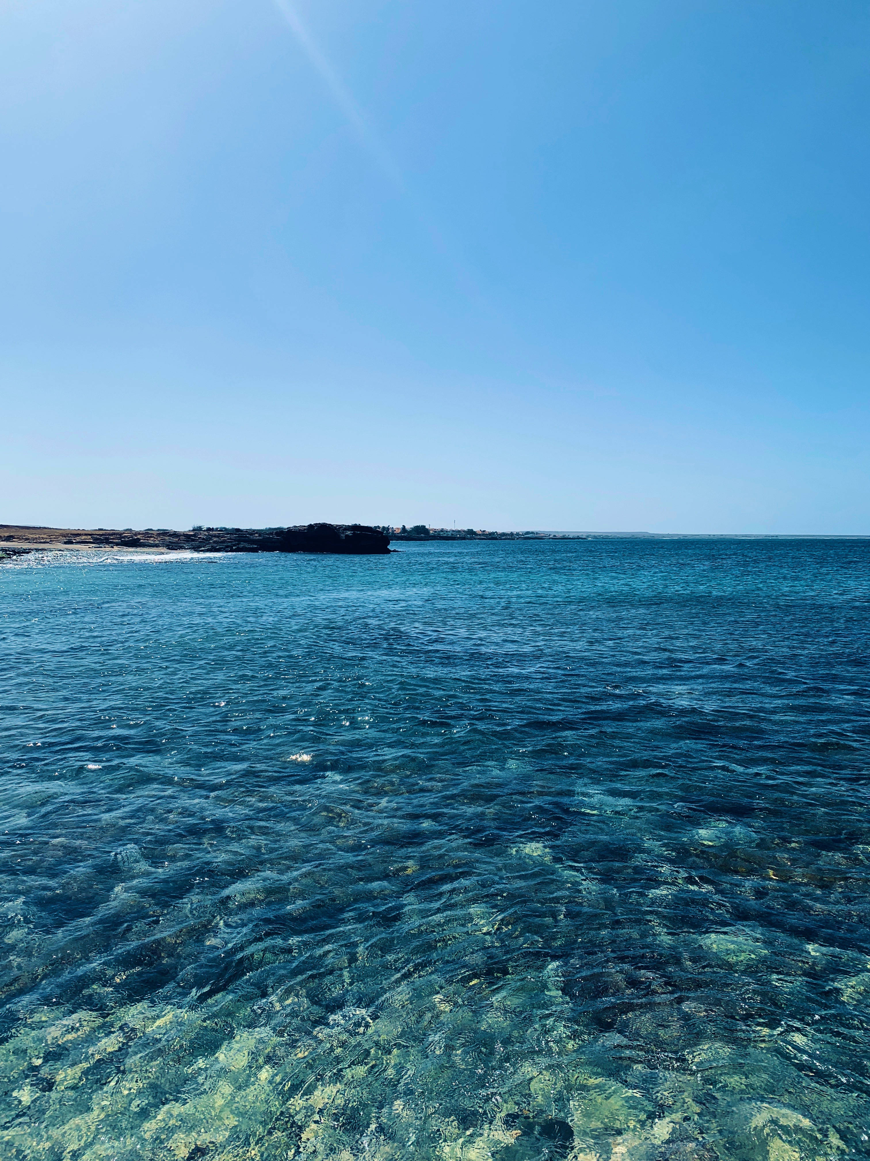 Cabo Verde, turquoise waters, blue sky, 4K Phone Wallpaper