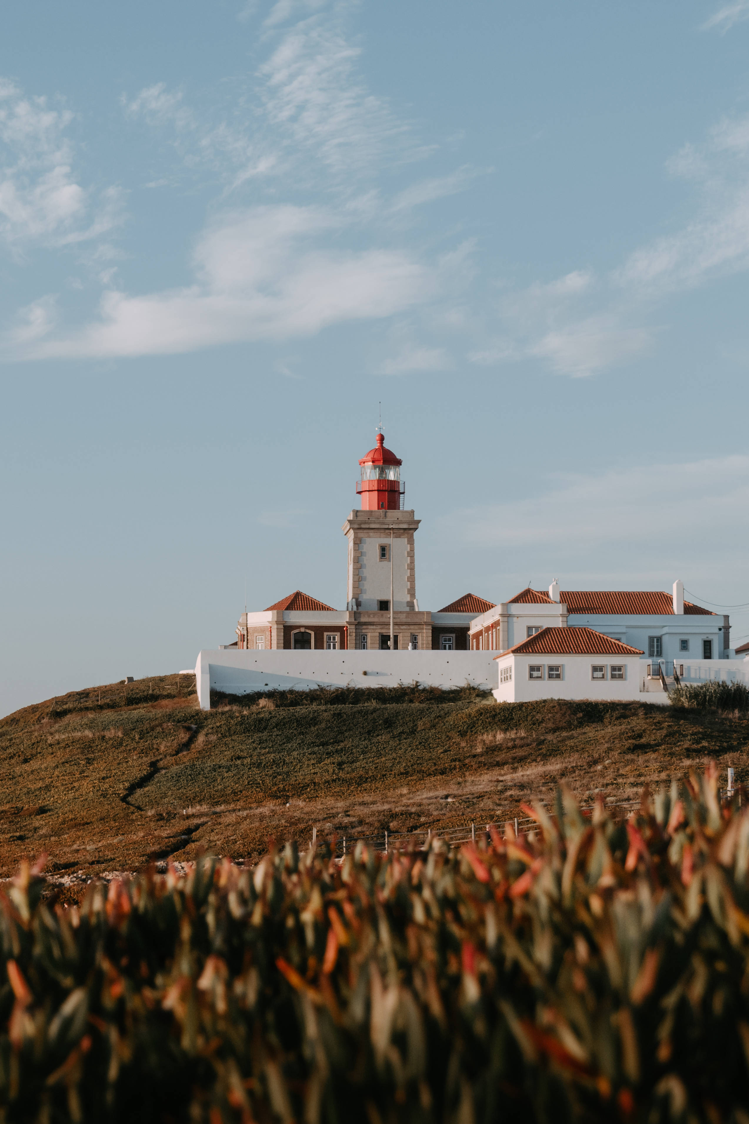 Cabo Verde, lighthouse, red and white, 2K Phone Wallpaper