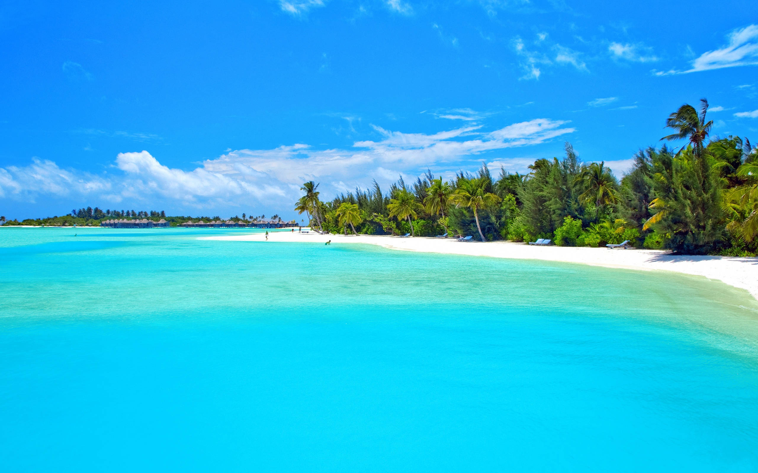 Cabo Verde, tropical beach, turquoise waters, 2K Desktop Wallpaper
